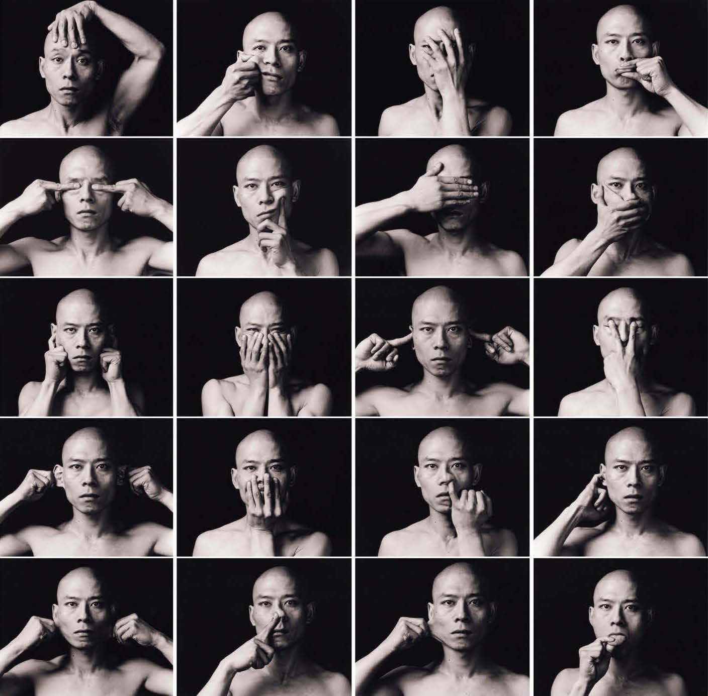 Zhang Huan, Skin (20 Self Portraits ), 1997 / Courtesy the artist and the Walther Collection