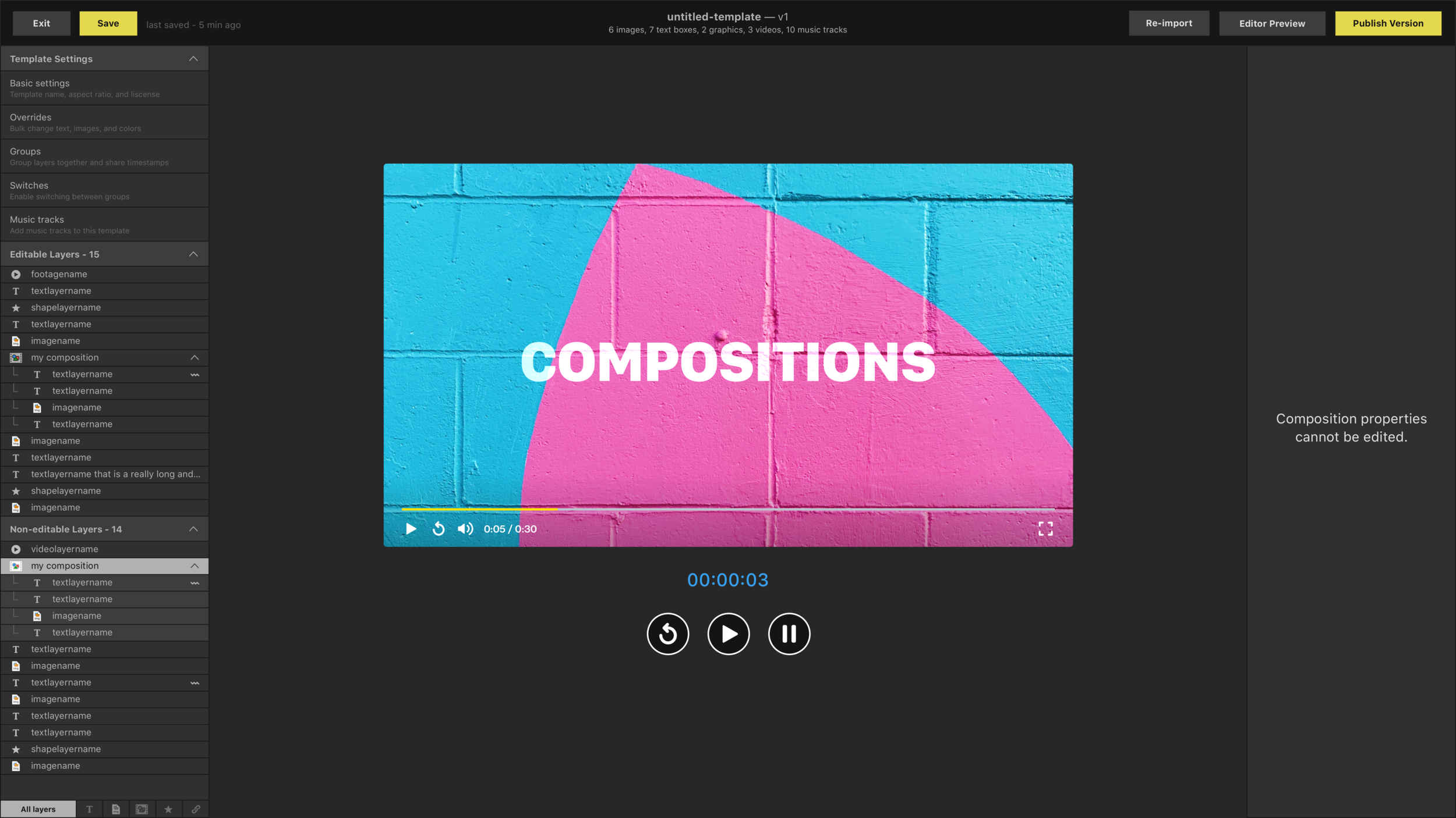 Layers — Compositions