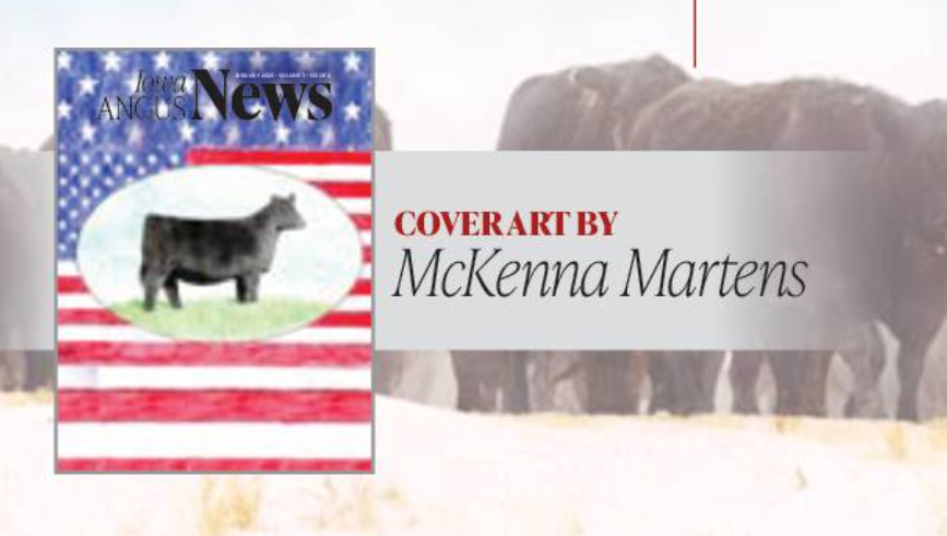 Iowa Angus News Cover Art by McKenna Martens