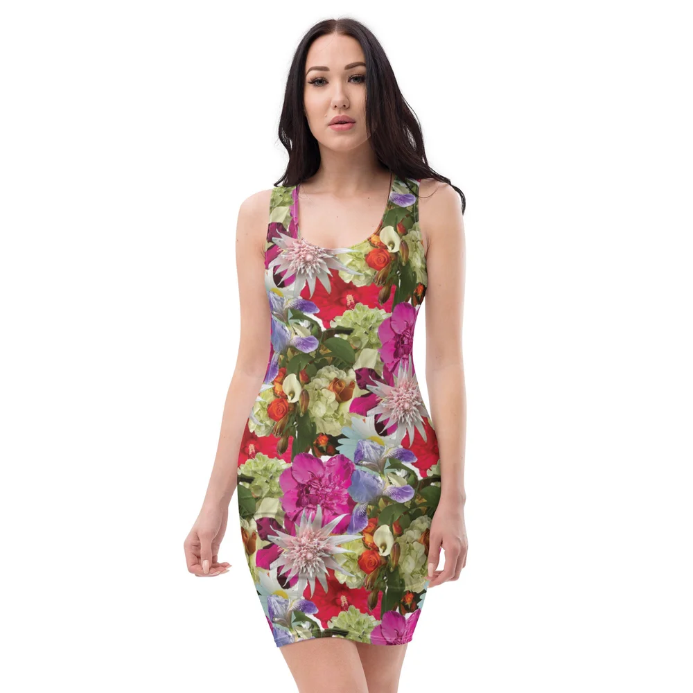 high waisted bodycon dress Final Sale Plus Size Shiny BodyCon Dress with Side Ruffle and Front Slit in Green main image 0