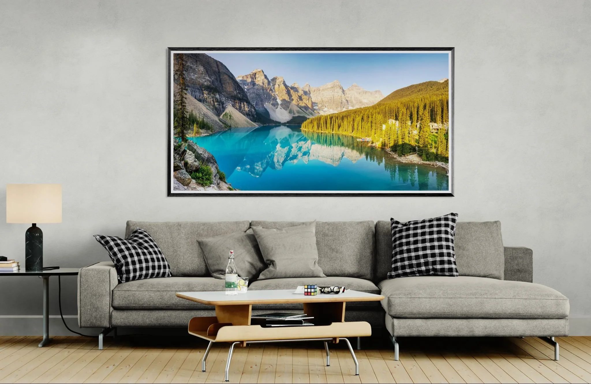 Living room with a sofa and a unique coffee table.jpg