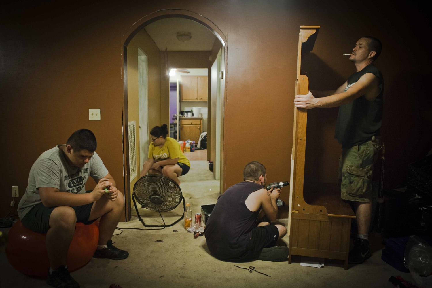 In August 2012, because of continued layoffs at the local coal mine, John and Crystal Jarrell could no longer afford their home. This forced them, and their two children, to move in with John's parents in Van, WV, putting a total of seven people under one roof