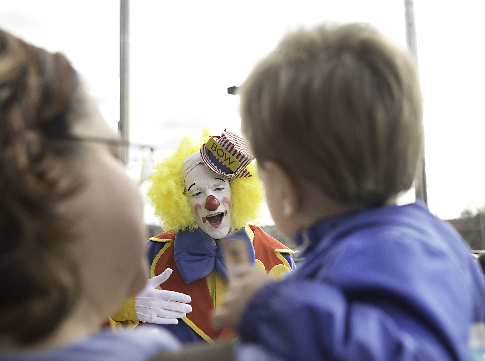 Mark LaFlamme, a writer at the Sun Journal, transforms into Bow the clown at the Kora Shrine Circus in Lewiston, Maine, so he could write about his experience.