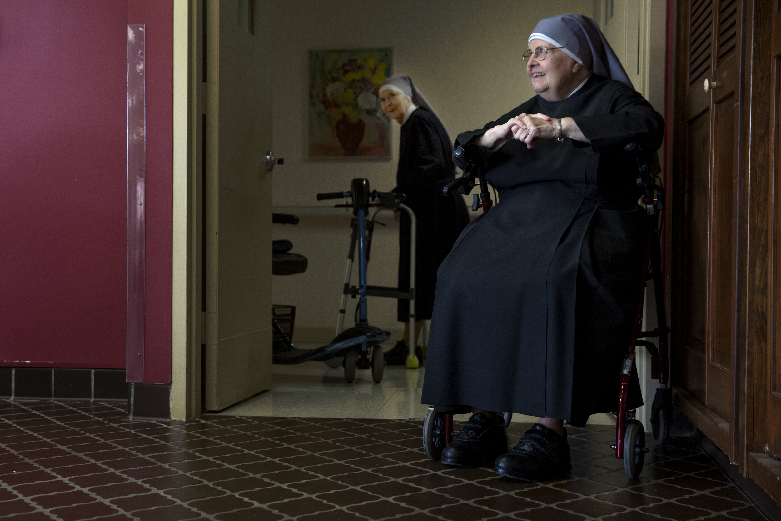 Nuns at Little Sisters of the Poor a Roman Catholic religious institute for women in Enfield Connecticut