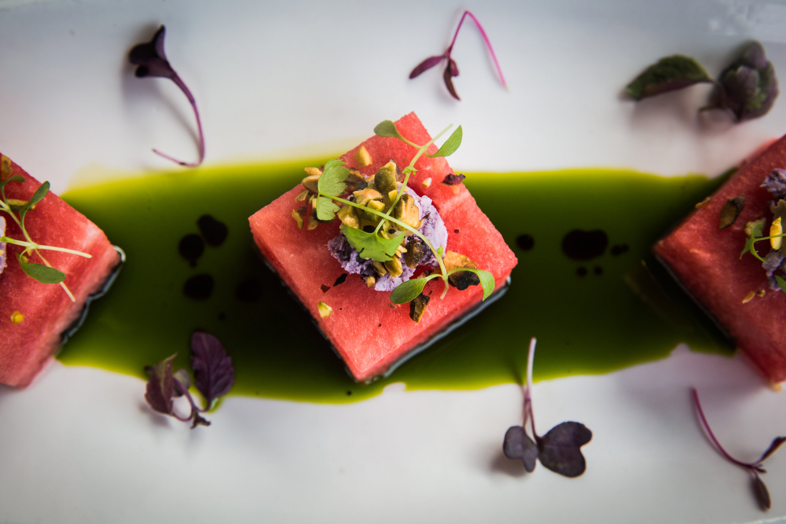  A watermelon salad at Bread &amp; Water in Middleton, Connecticut for Hartford Magazine   