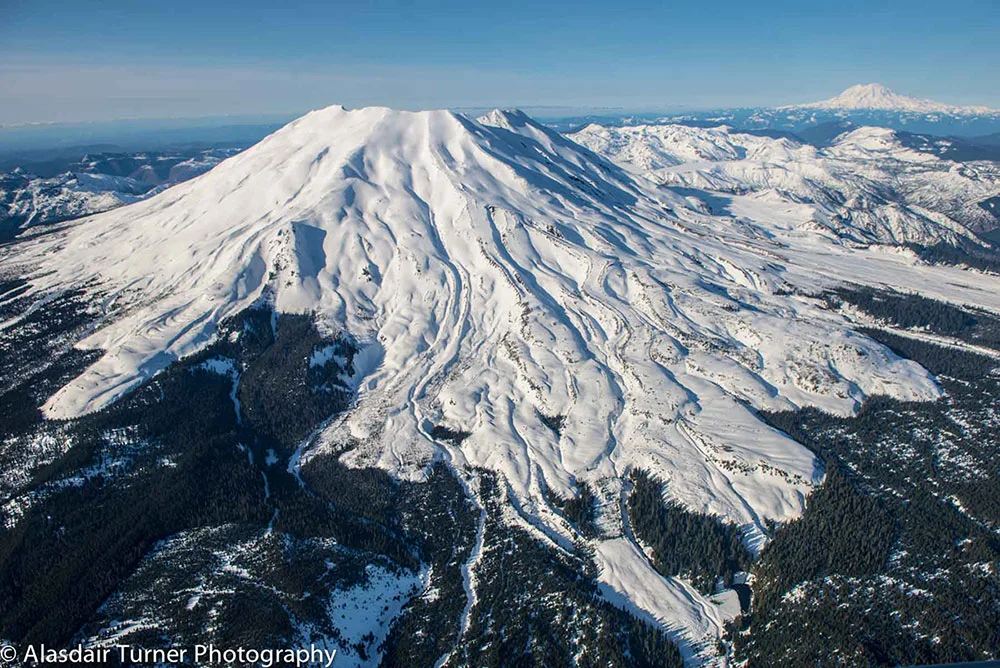 Mount Saint Hellens - Shot from a Dehavilland Beaver
