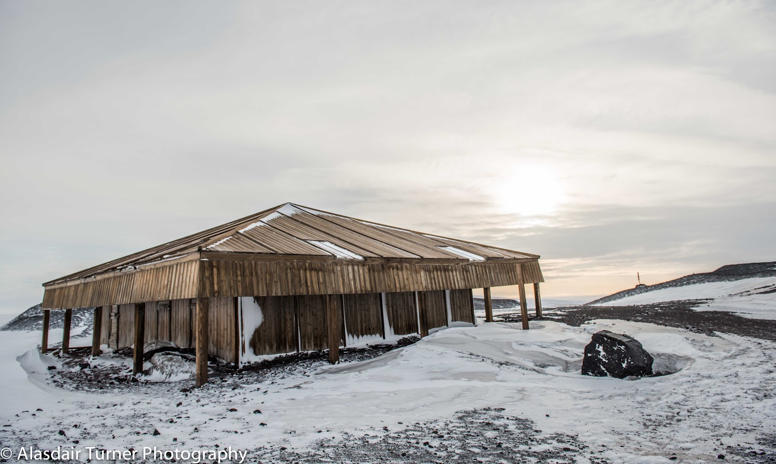 Captain Scott's Discovery Hut at Hut Point, Antarctica.