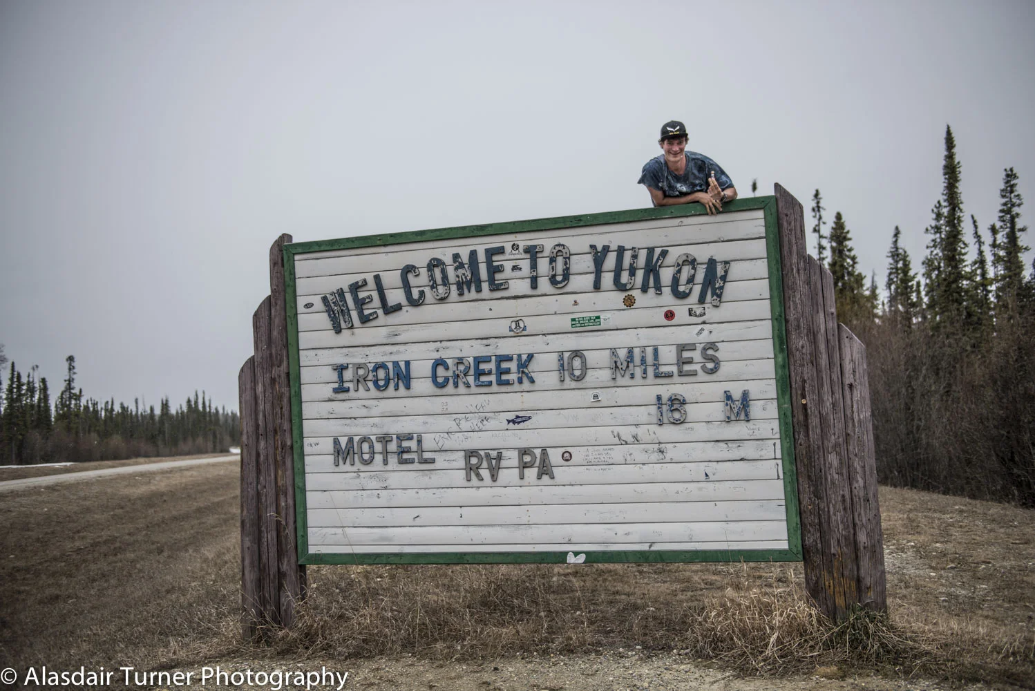 Entering the Yukon.