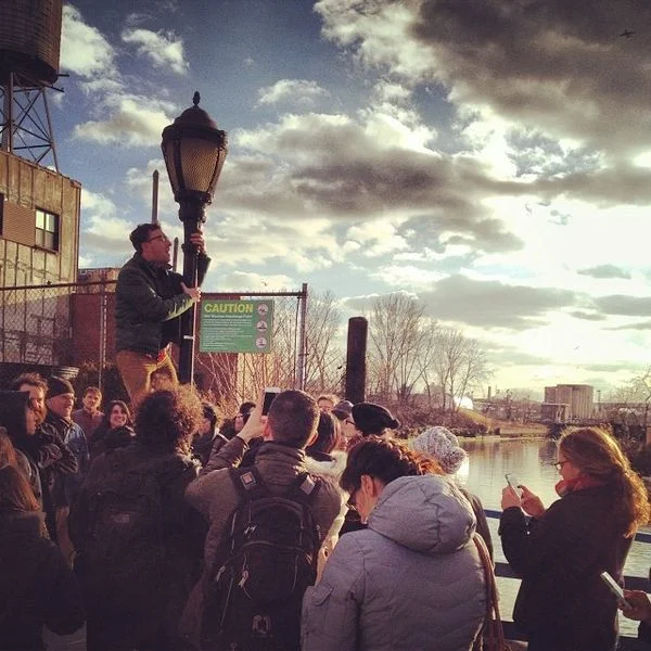 Joseph leading our TEDxGowanus Instameet. Photo Credit: @ktsandgentlemen