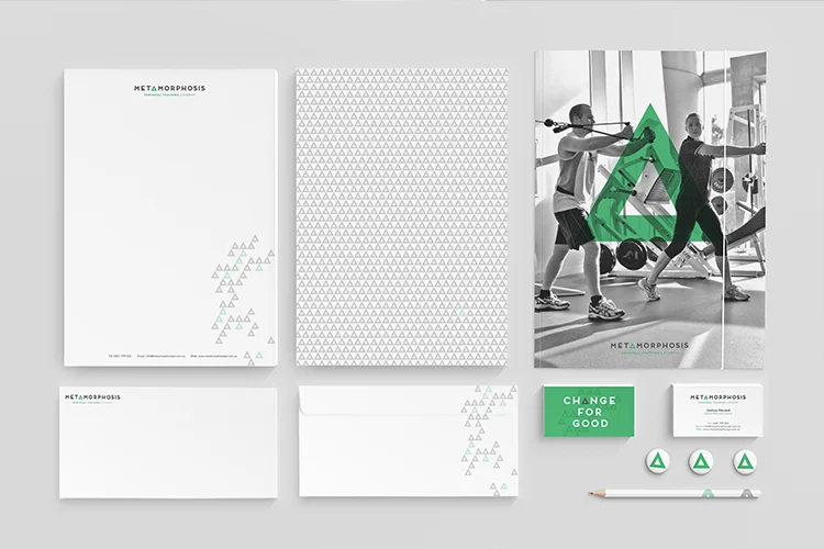 Metamorphosis - Letterhead, Envelope, Business Card & Presentation Folder