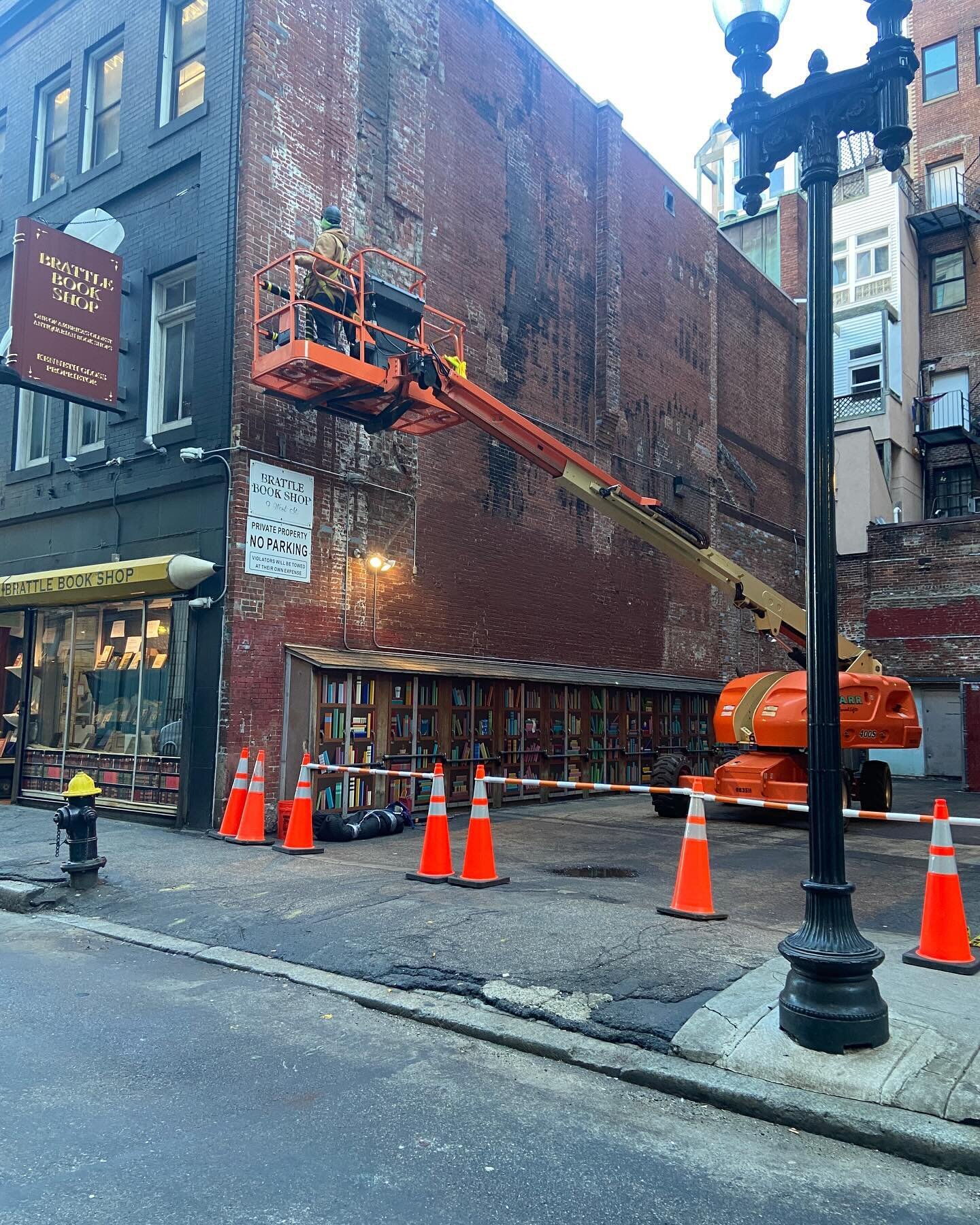 Art installation in our lot courtesy of @downtownbostonbid  Part of Winteractive: A Canadian Art Experience in Downtown Boston. Check it out. #winteractive #downtownboston