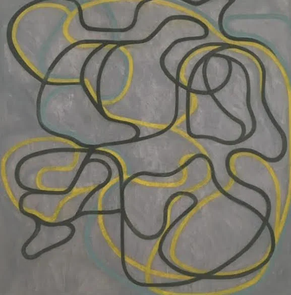 Brice Marden, Epitaph Painting I, taken at SF MOMA