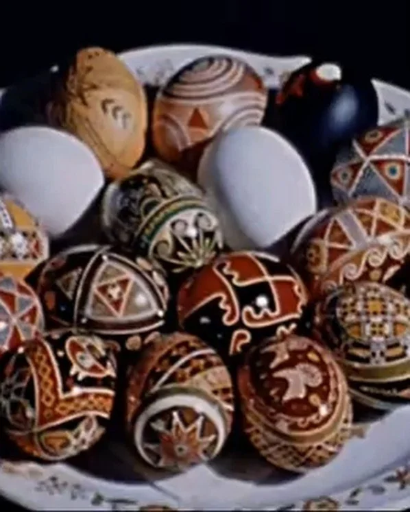 From Pysanky 1975
.
&ldquo;The naked egg, we clothe you in color like the sun, and the earth and the sea.&rdquo;
.
Join us @maisonbodega on Saturday, April 1 for @salonnierepaper x @tulipan_mpls workshop where @alesziandra will share the Eastern Euro