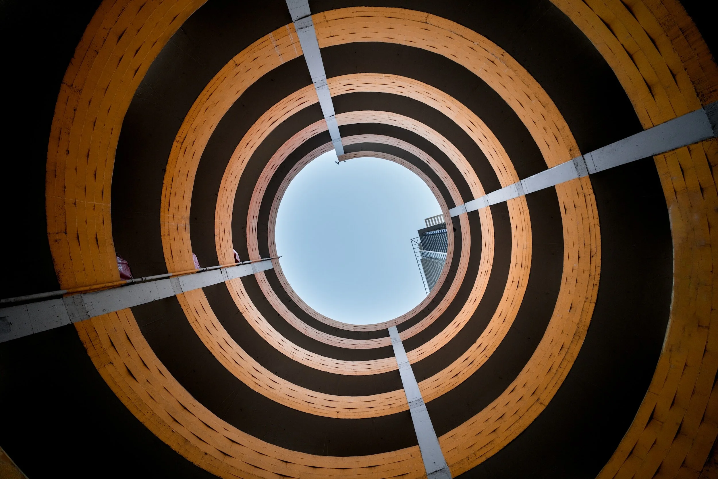 Manage Panic Attacks: a spiral balcony