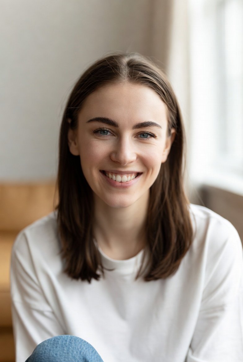 CBT for depression client smiling