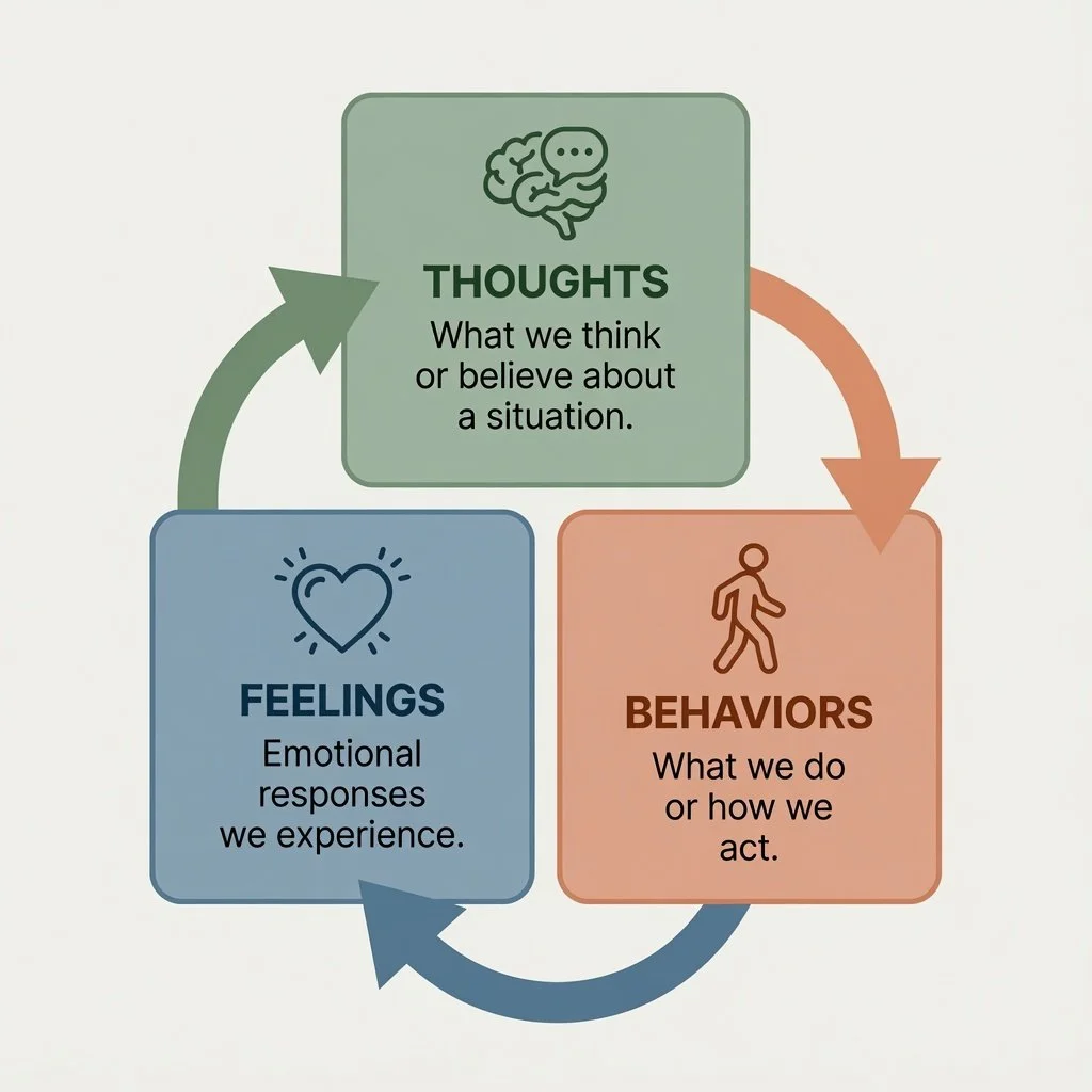 Cognitive Behavioral Therapy Exercises: CBT triangle