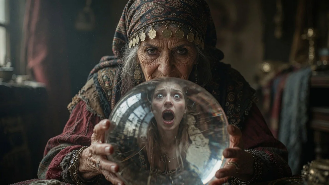 Mind Reading in Psychology: Fortuneteller peers into a crystal ball