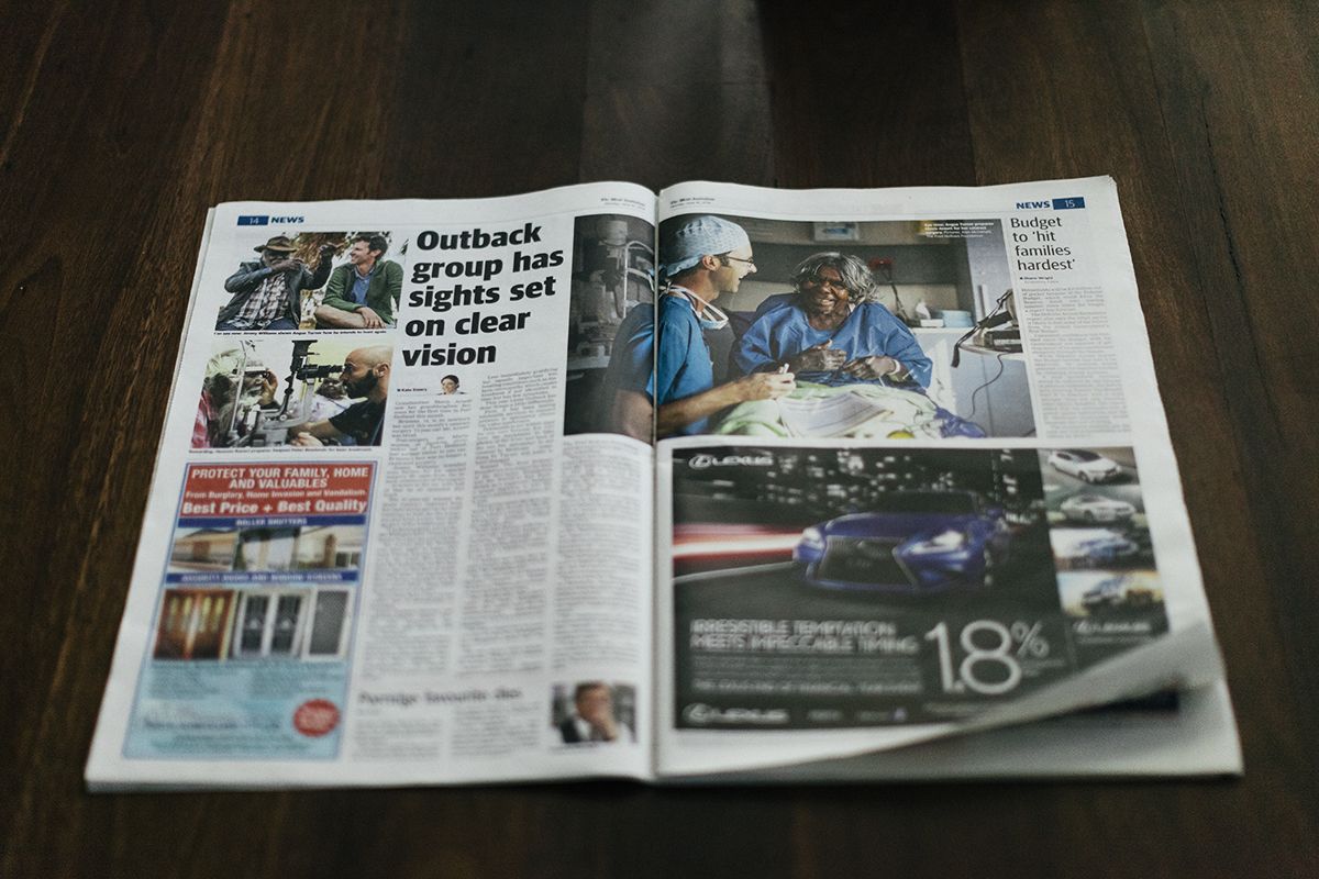 The West Australian. Fred Hollows story. Images AlanMcDonald