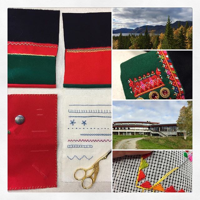 I&rsquo;m spending this week at Raulandsakademiet in rural Telemark, taking a course in hand-sewing &amp; embroidery techniques used in making traditional Norwegian folk costumes (bunad). If you&rsquo;re interested in more pictures, follow my other a
