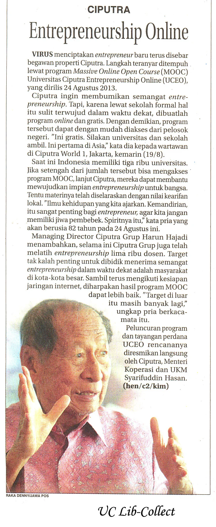 Entrepreneurship Online.Jawa Pos.20 Agustus 2013.Hal.16.jpg