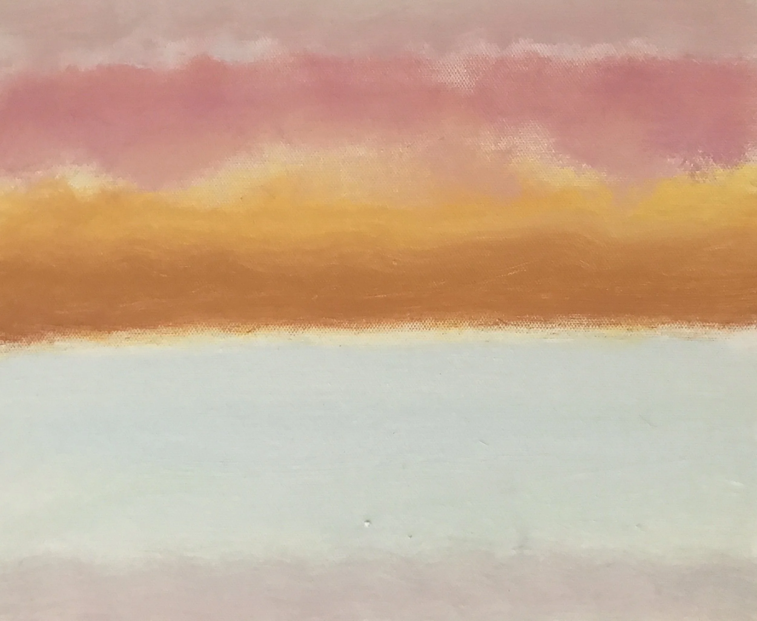 Evening Prayer Brunswick Heads 27 October 2022, oil on canvas board 30 X 25 cm