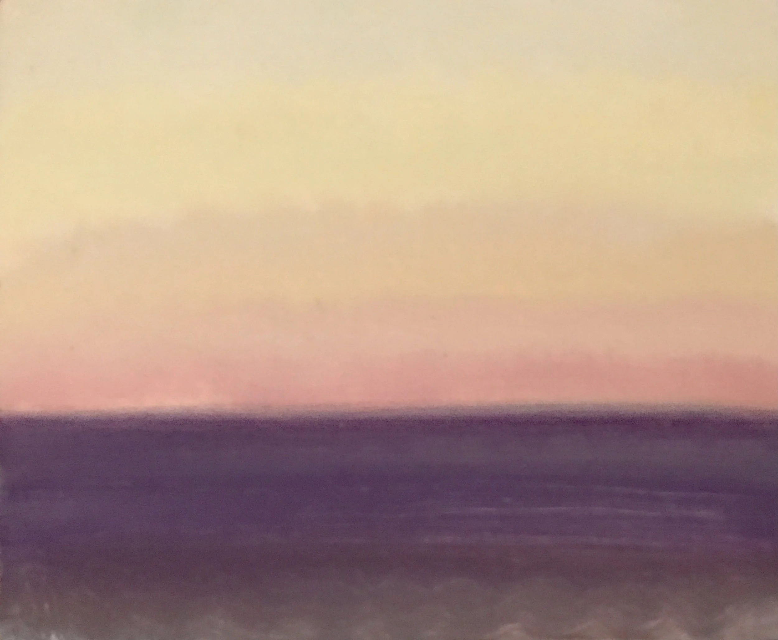 Evening Prayer Brunswick Heads,  18 November #2 2022, oil on canvas board 30 X 25 cm 