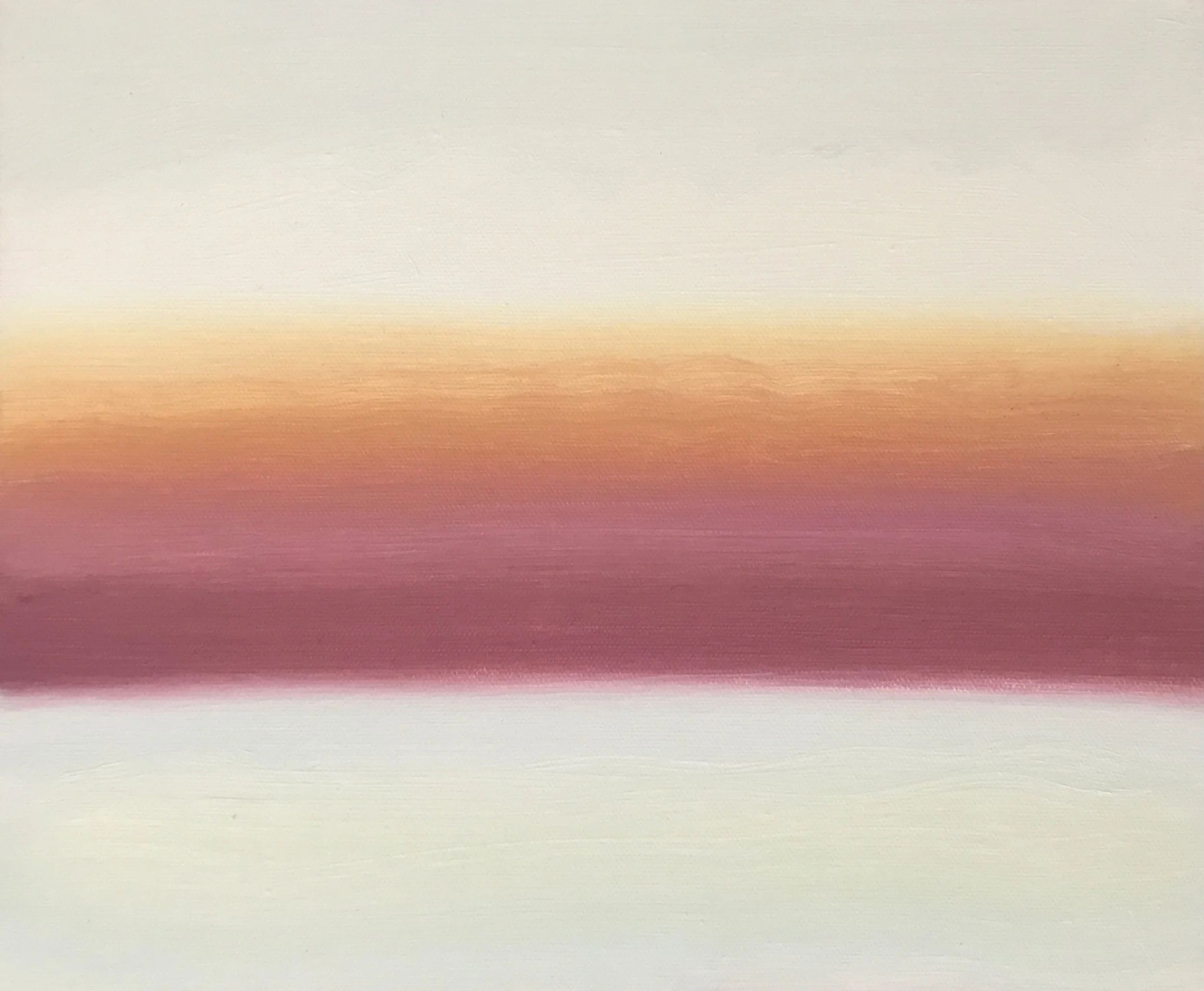 Evening Prayer Brunswick Heads #2 14 August 2022, oil on canvas board 30 X 25 cm