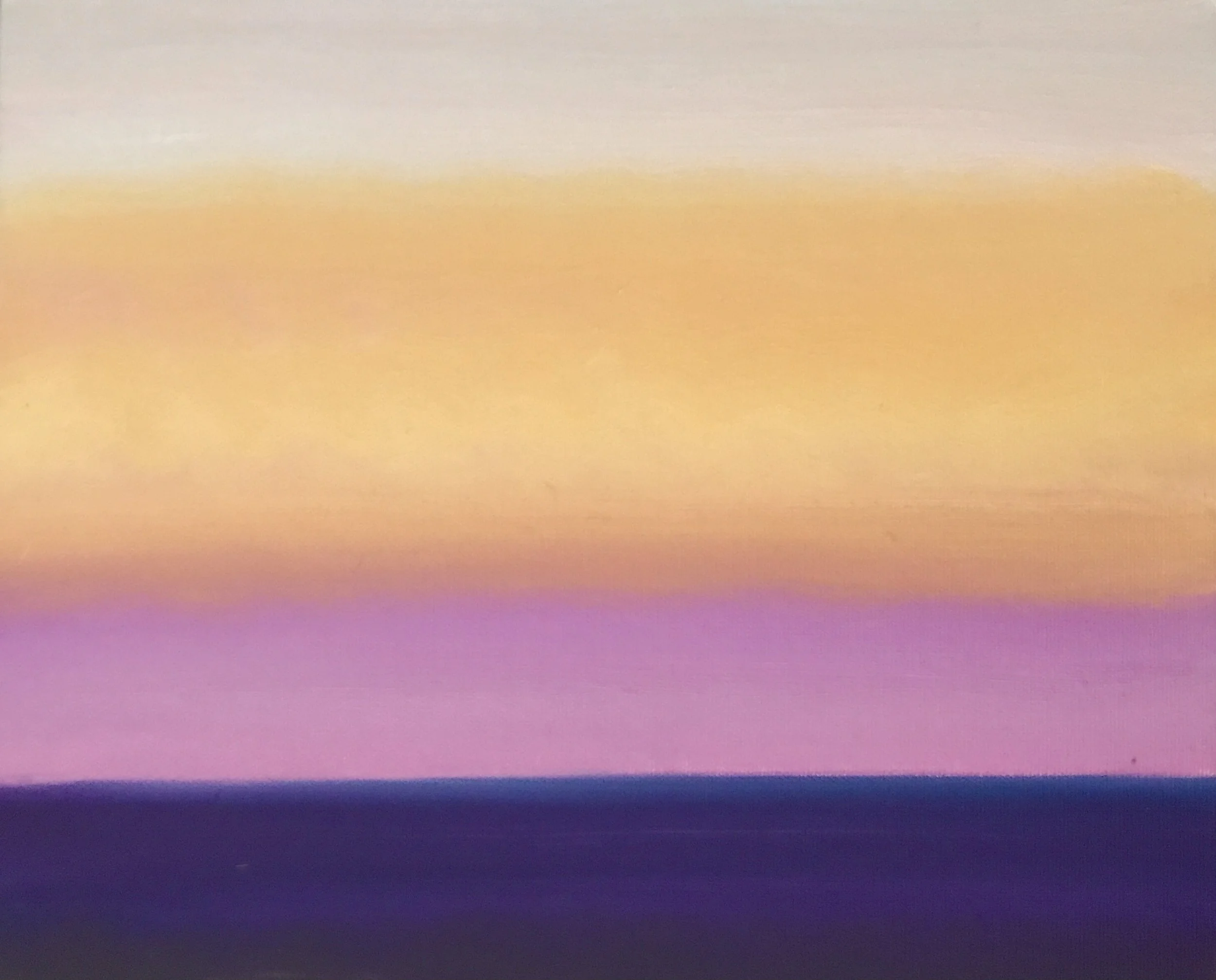 Evening Prayer Brunswick Heads 30 July 2022, oil on canvas board 30 X 25 cm