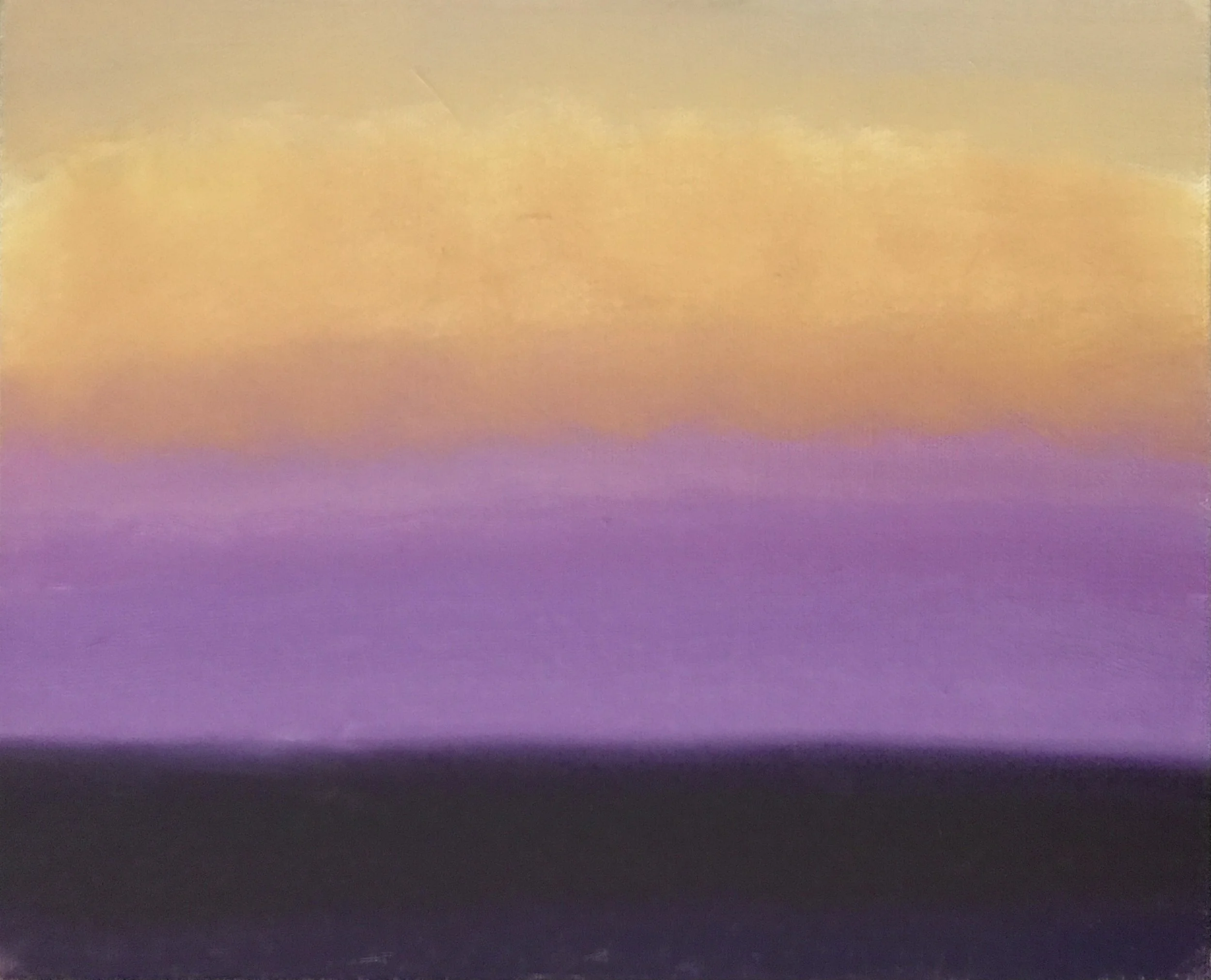 Evening Prayer Brunswick Heads 28 July 2022, oil on canvas board 30 X 25 cm