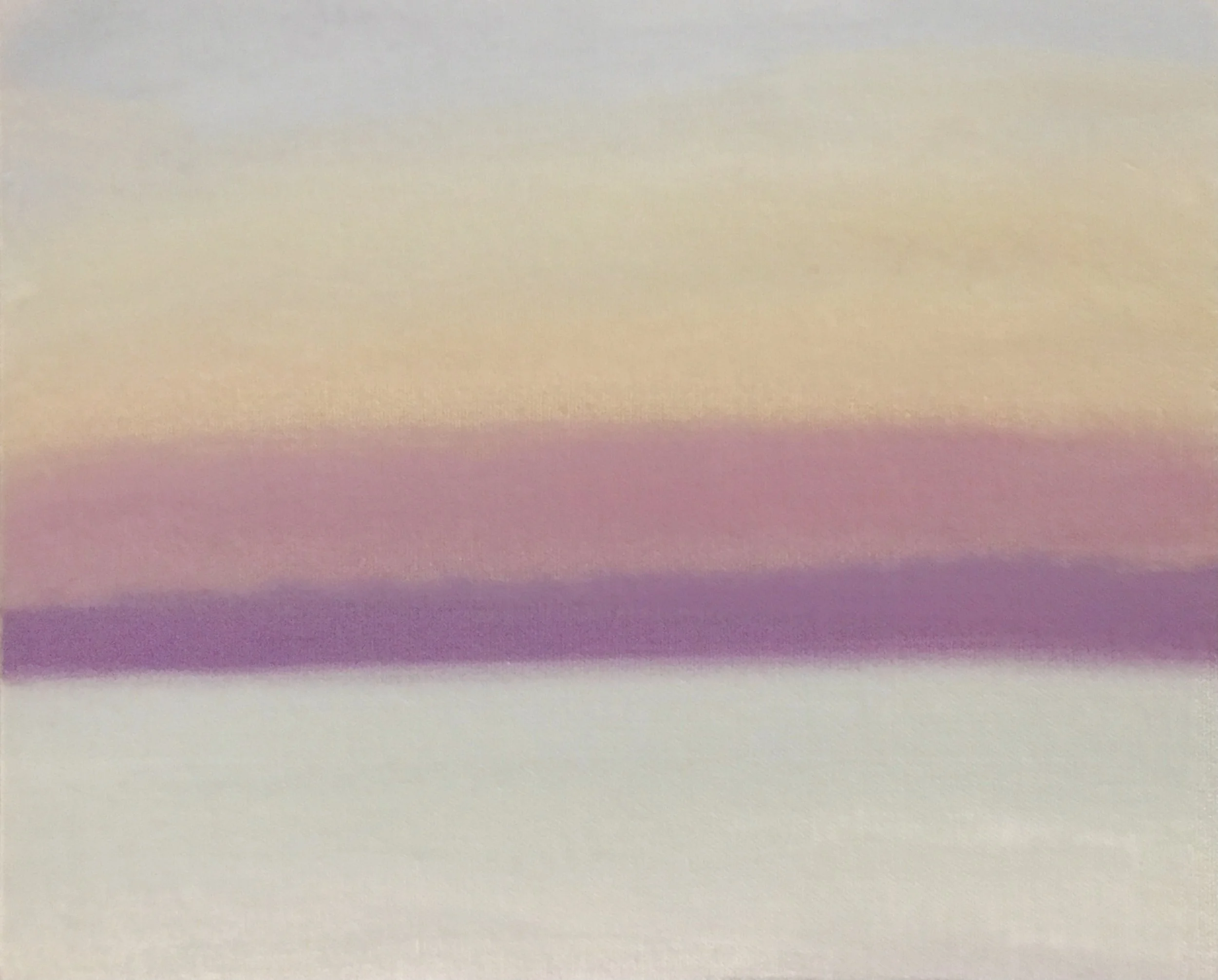 Evening Prayer Brunswick Heads 25 July #2 2022, oil on canvas board 30 X 25 cm