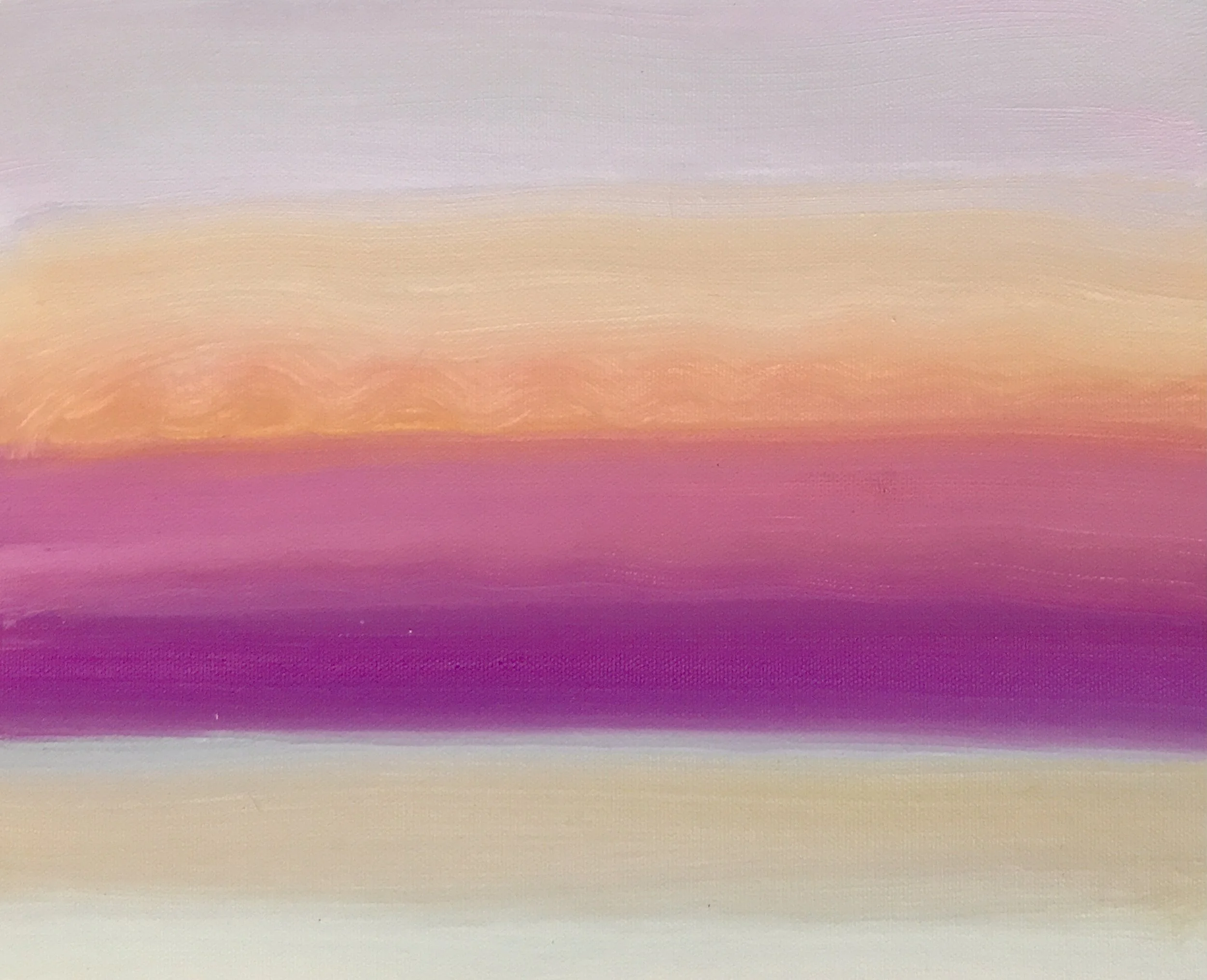 Evening Prayer Brunswick Heads 8 July 2022, oil on canvas board 30 X 25 cm