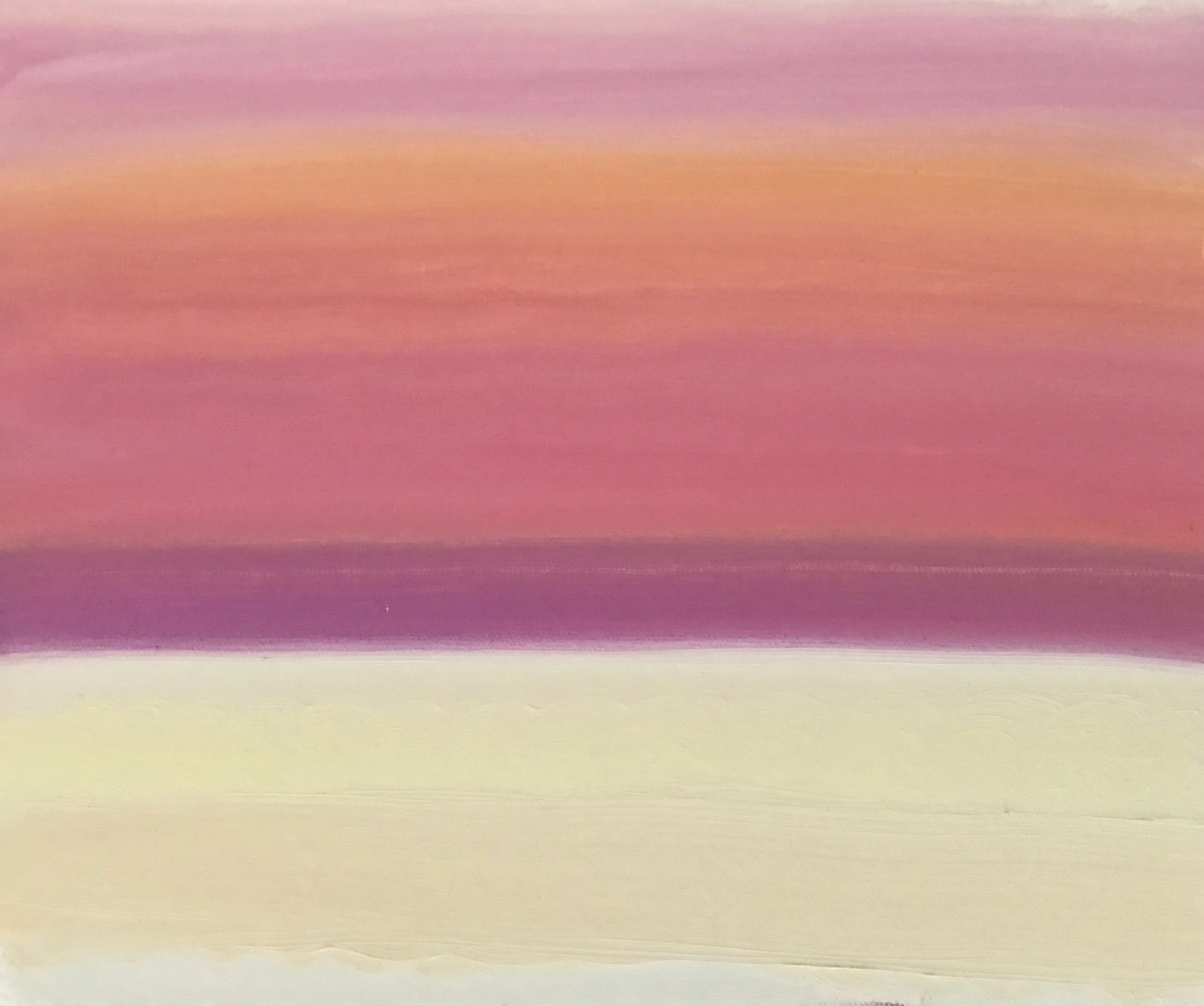 Evening Prayer Brunswick Heads 10 June 2022, oil on canvas board 30 X 25 cm