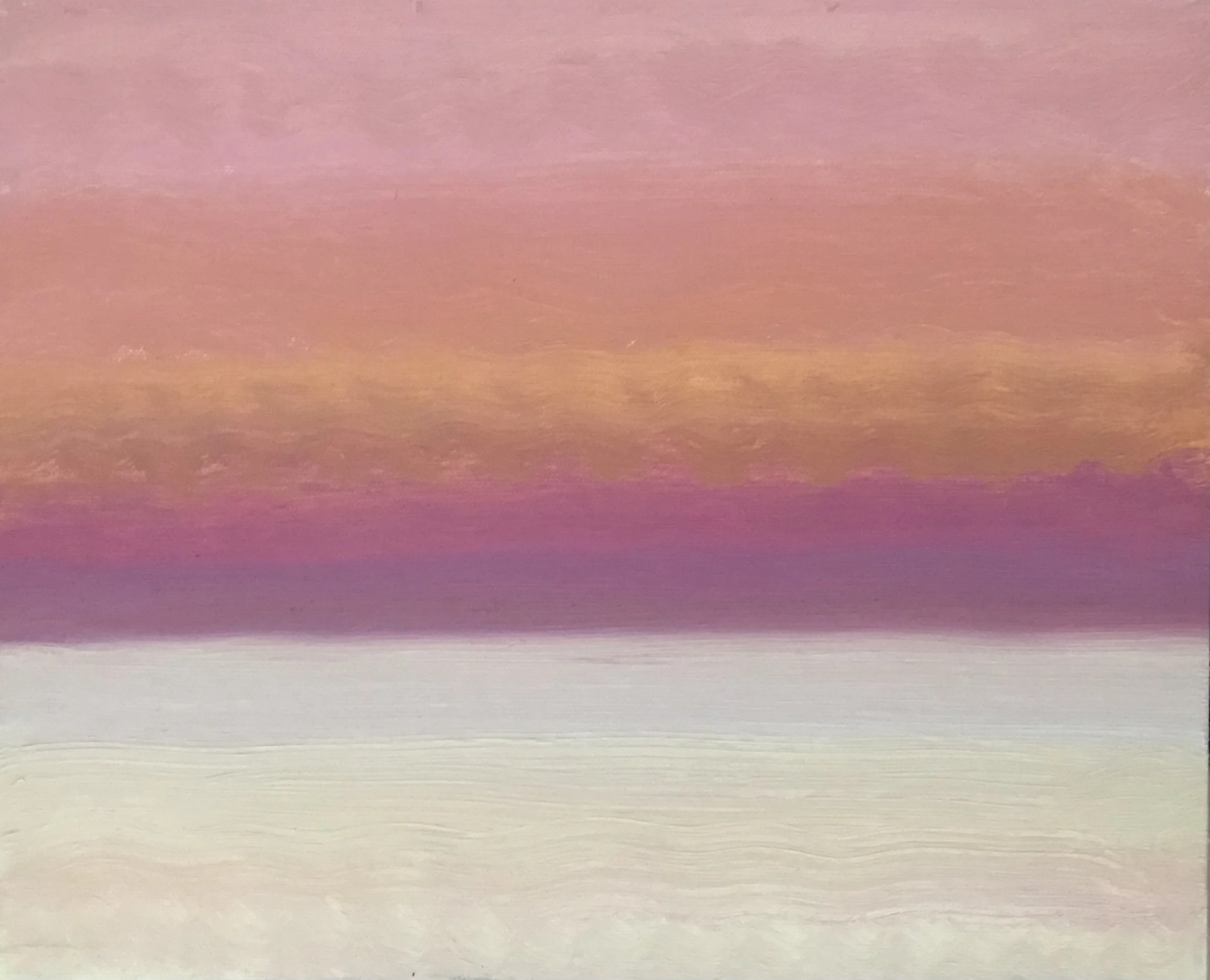 Evening Prayer Brunswick Heads, 16 November 2021, oil on canvas board, 30 X 25 cm