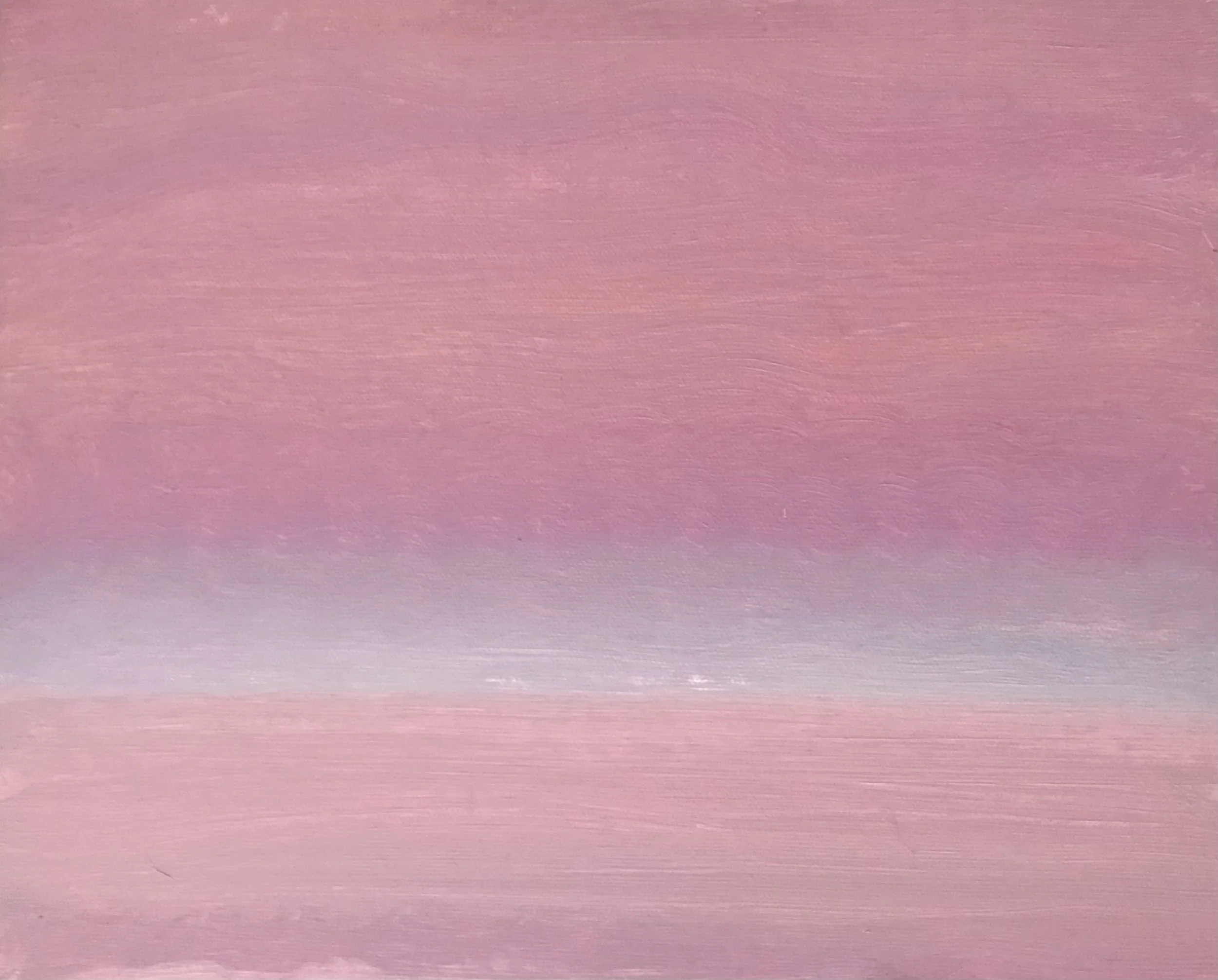 Evening Prayer Brunswick Heads #2, 11 December 2021, oil on canvas board, 30 X 25 cm