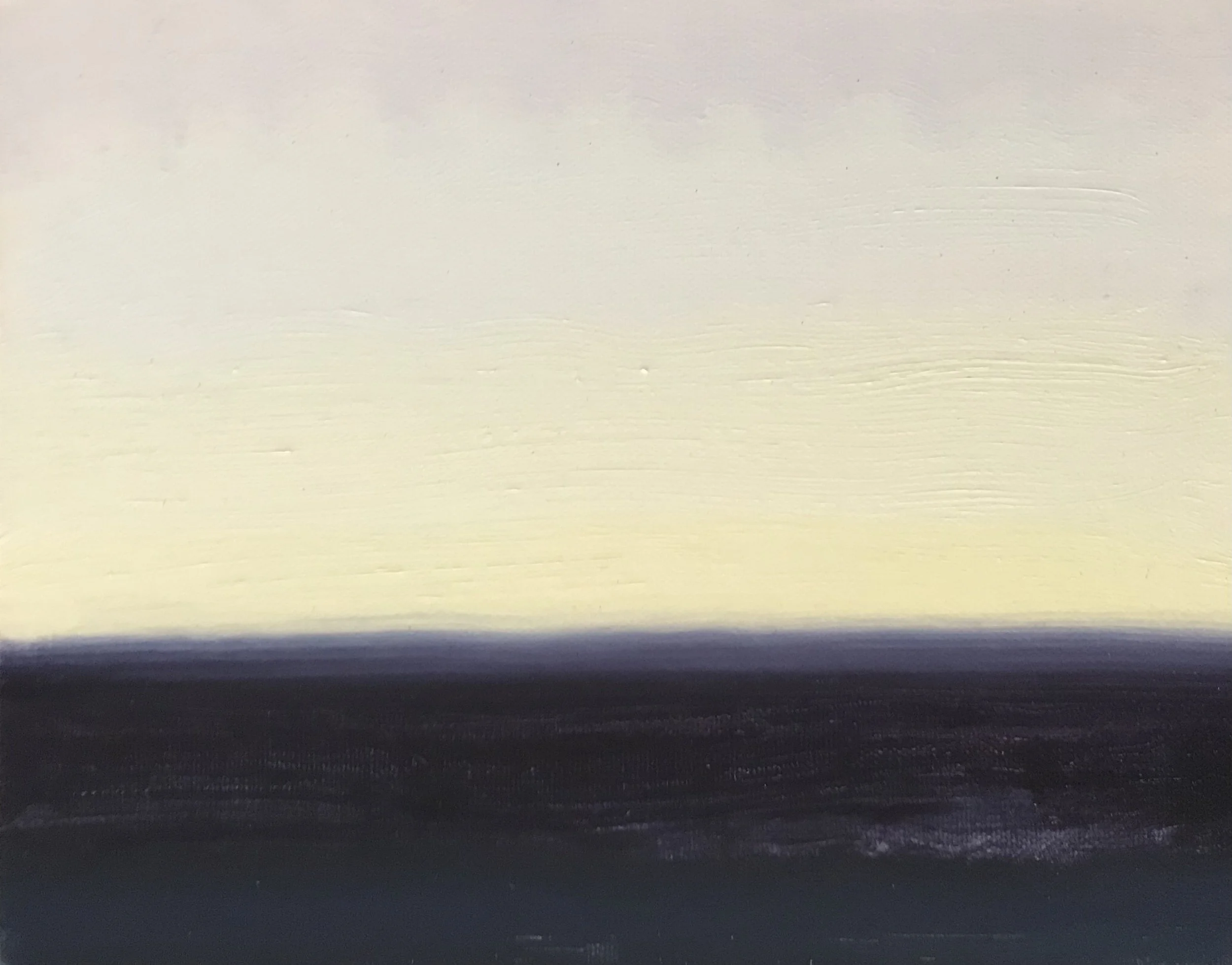 Evening Prayer Brunswick Heads, 23 September 2021, oil on canvas board, 30 X 25 cm