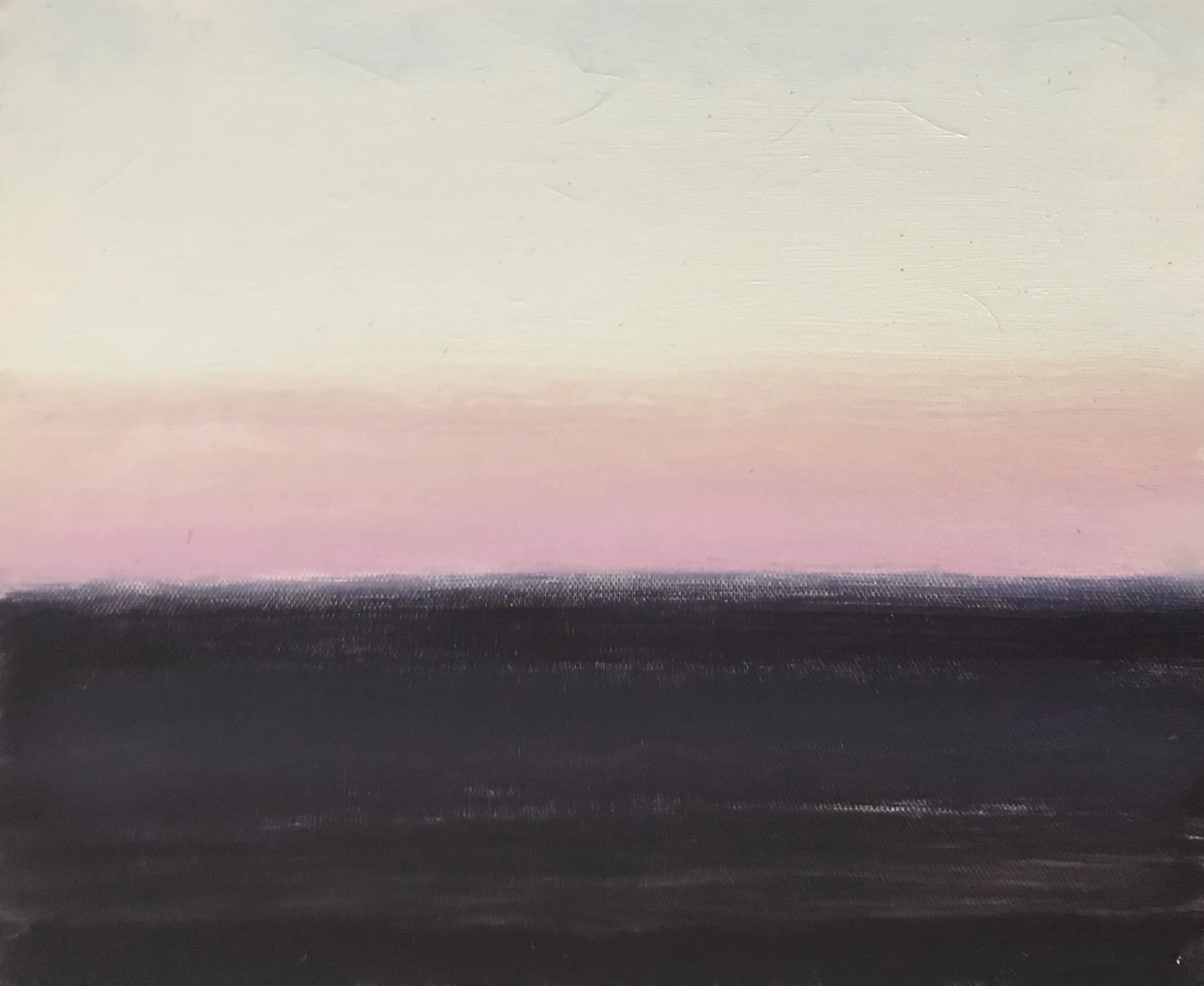 Evening Prayer Brunswick Heads, 20 September 2021, oil on canvas board, 30 X 25 cm