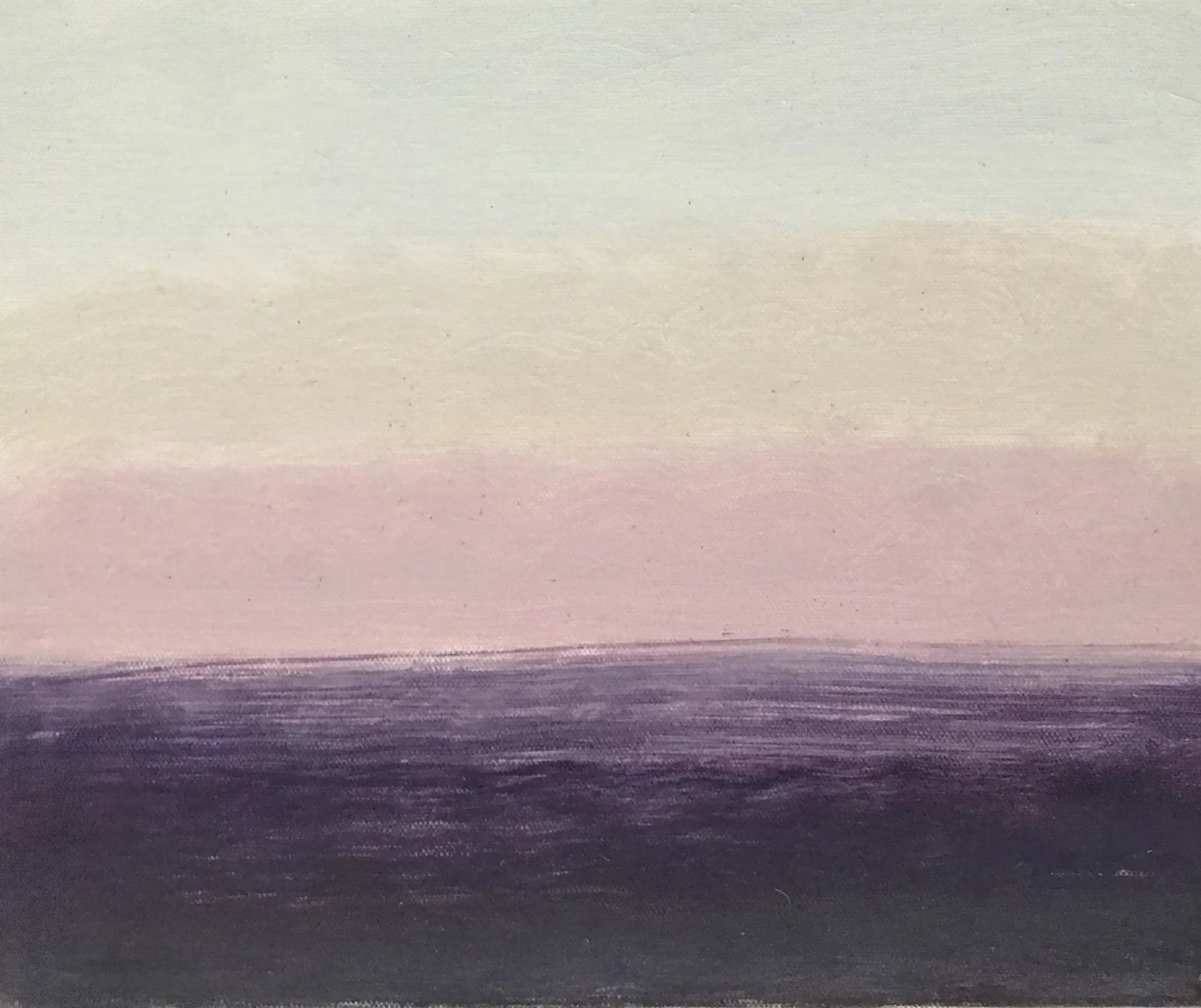 Evening Prayer Brunswick Heads, #2 20 September 2021, oil on canvas board, 30 X 25 cm