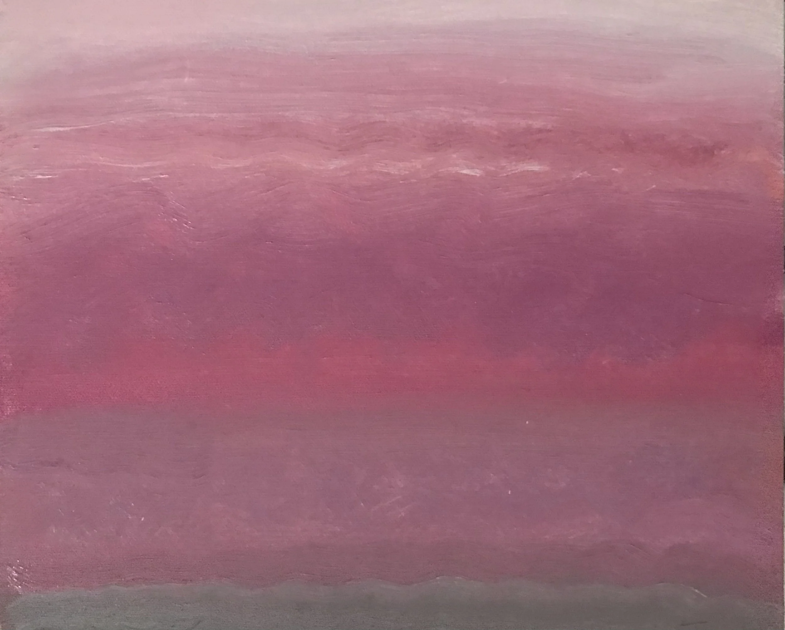 Evening Prayer Brunswick Heads, 5 March 2021, oil on canvas board, 30 X 25 cm