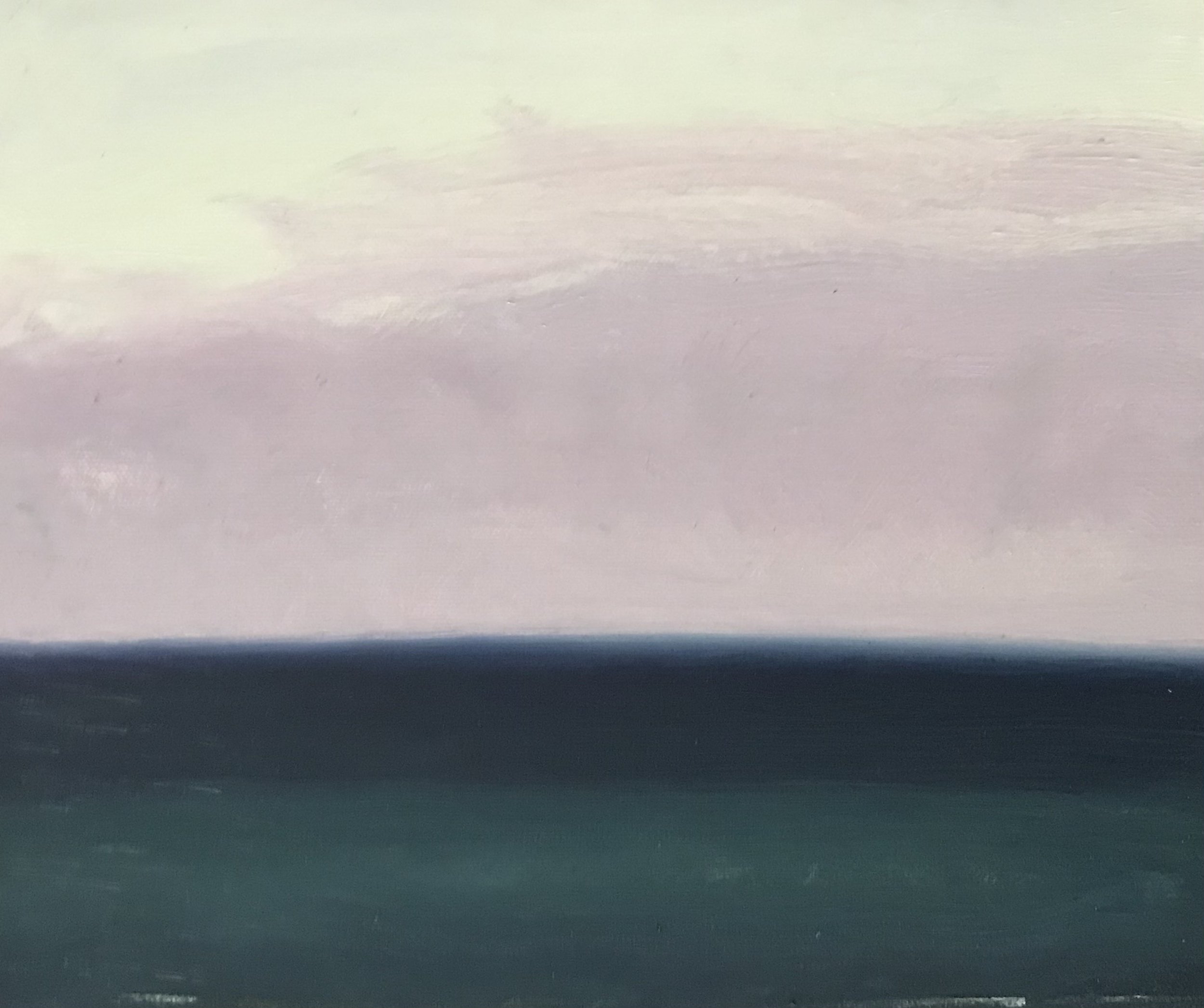 Evening Prayer Brunswick Heads, #3, 12 February 2021, oil on canvas board, 30 X 25 cm