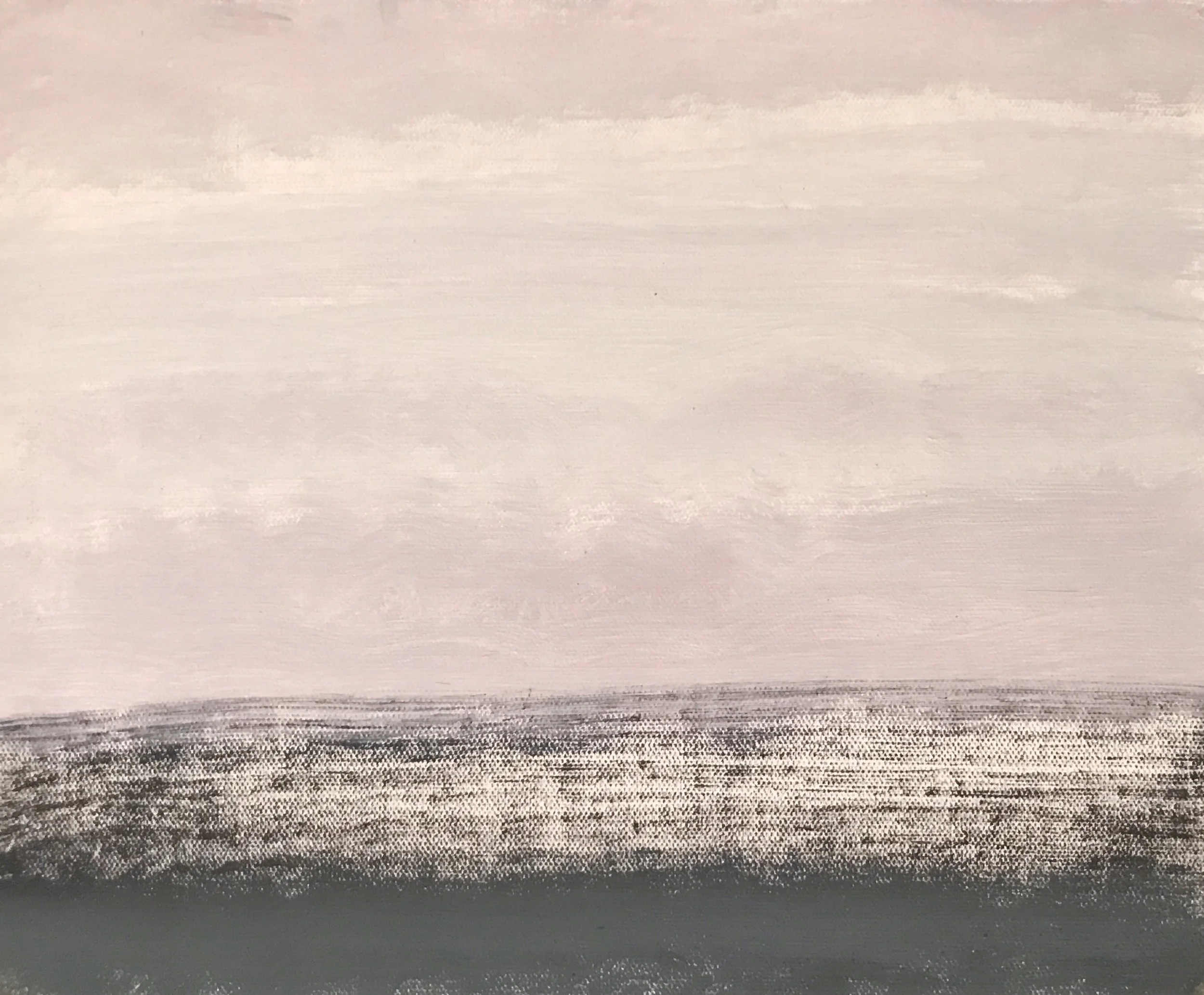 Evening Prayer Brunswick Heads, #3 ,17 February, 2022, oil on canvas board, 30 X 25 cm