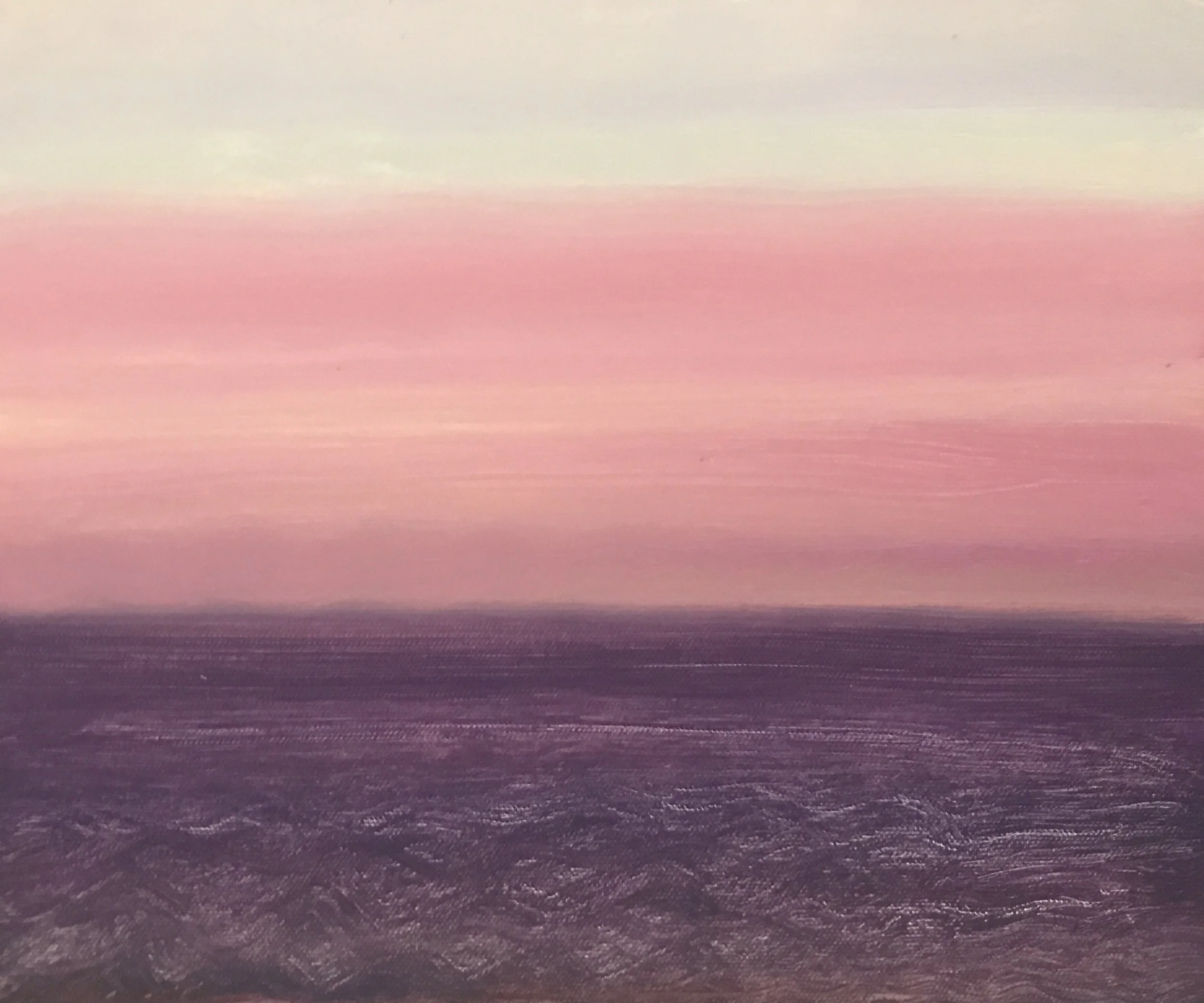 Evening Prayer Brunswick Heads, #2, 15 June, 2022, oil on canvas board, 30 X 25 cm