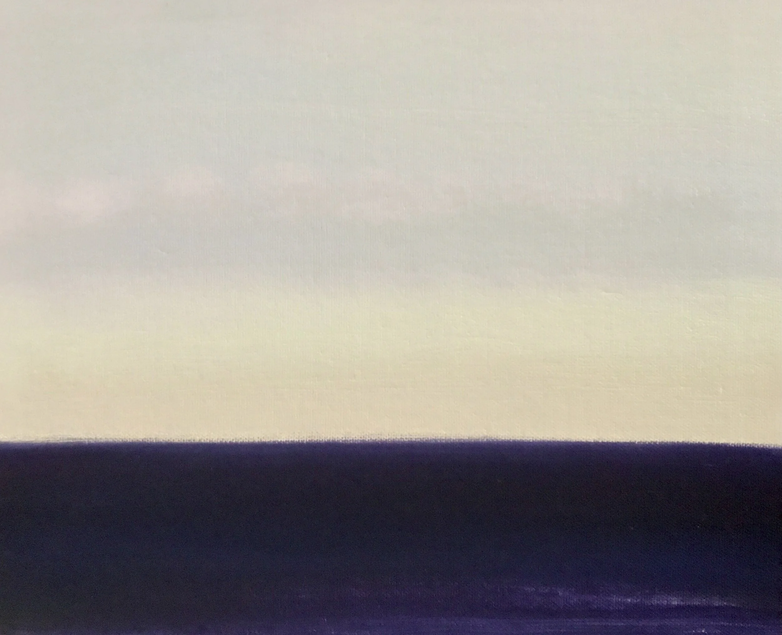 Evening Prayer Brunswick Heads, #4, 28 July , 2022, oil on canvas board, 30 X 25 cm