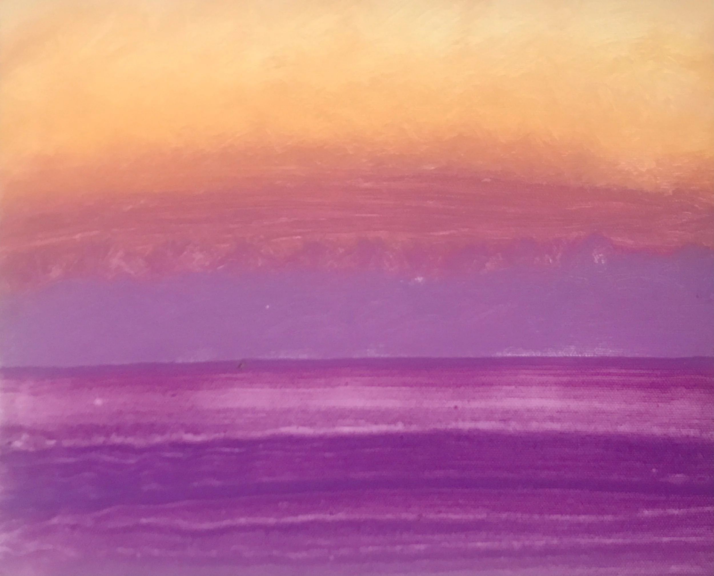 ening Prayer Brunswick Heads, 16 November, 2022, oil on canvas board, 30 X 25 cm