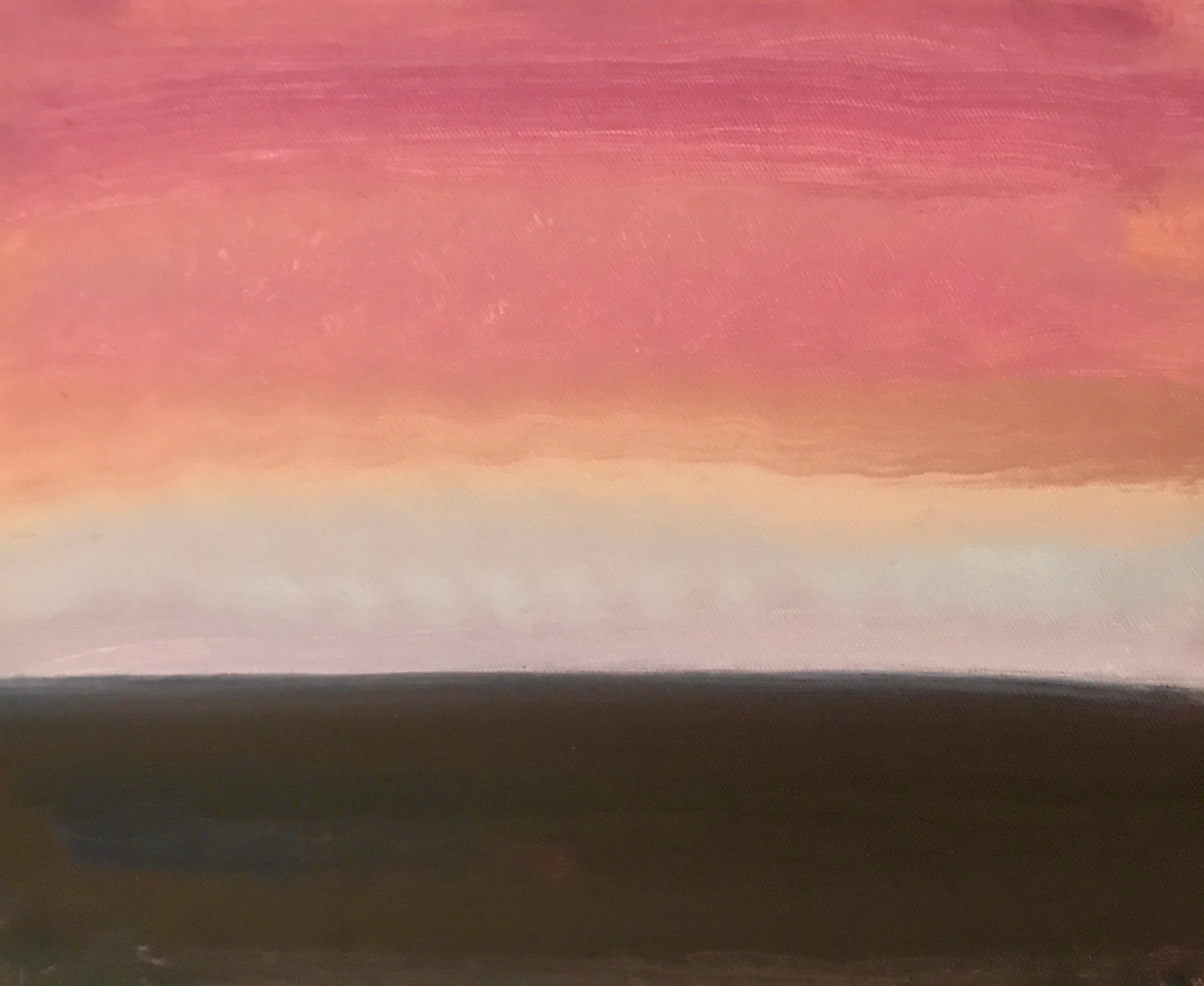 ening Prayer Brunswick Heads, #3, 18 November, 2022, oil on canvas board, 30 X 25 cm