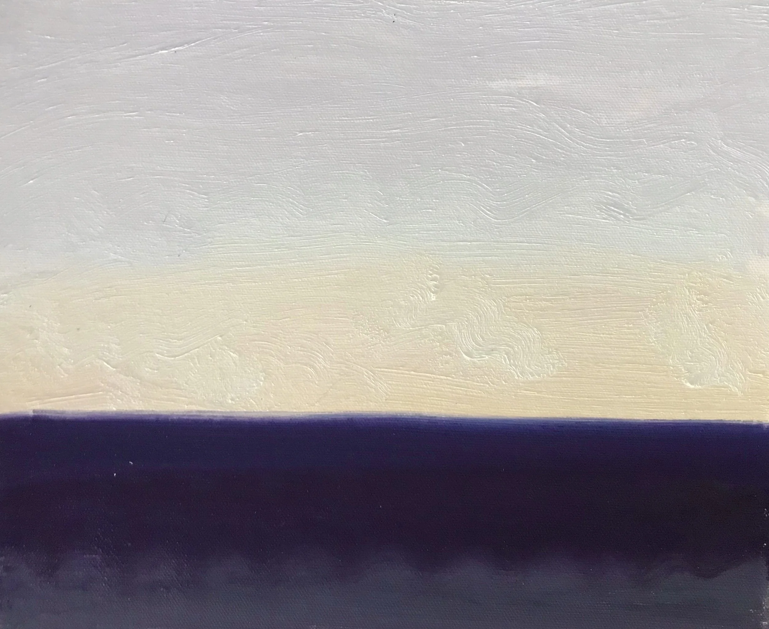 Evening Prayer Brunswick Heads, 27 January 2020, oil on canvas board, 30 X 25 cm