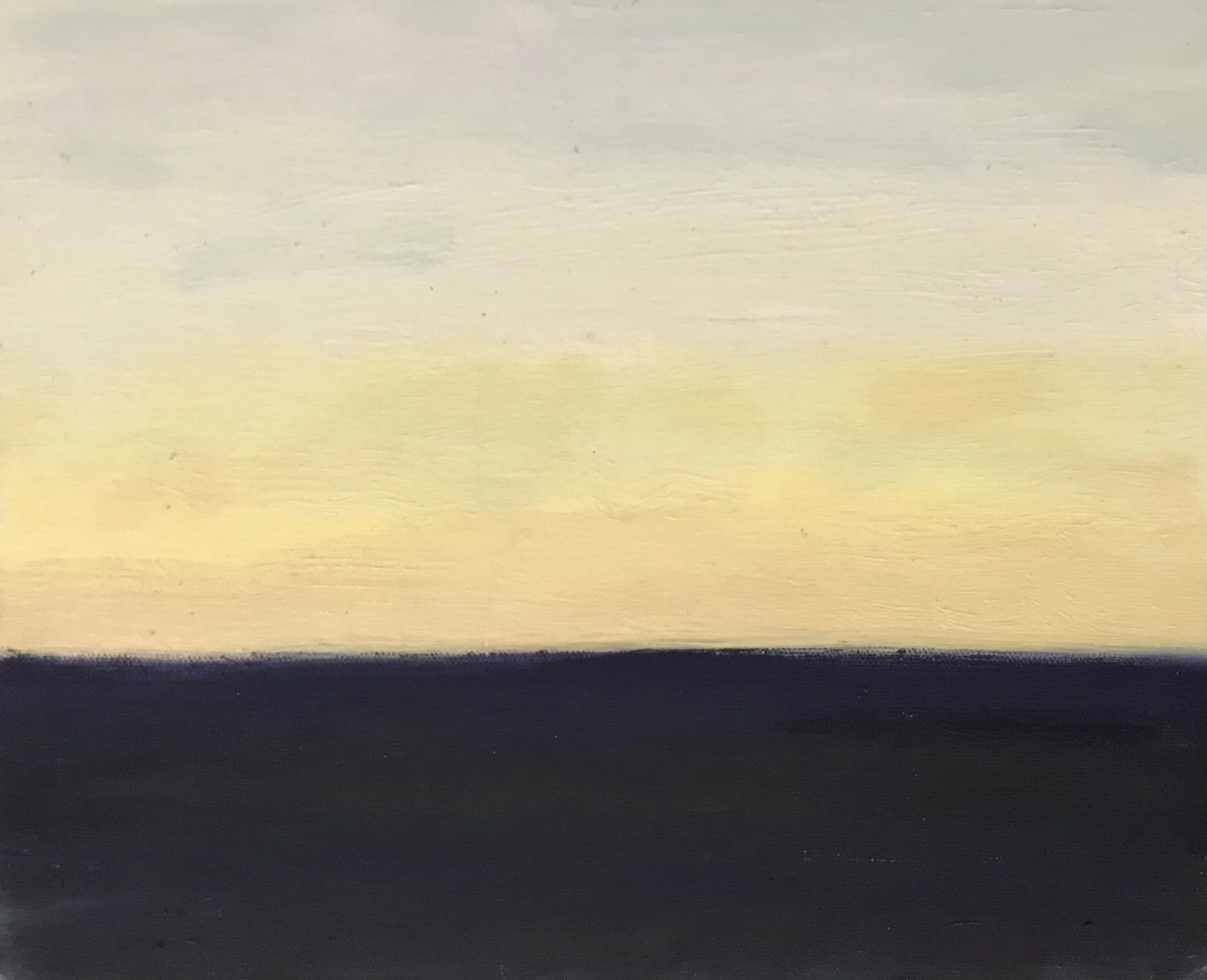 Evening Prayer Brunswick Heads, #2 20 January 2021, oil on canvas board, 30 X 25 cm