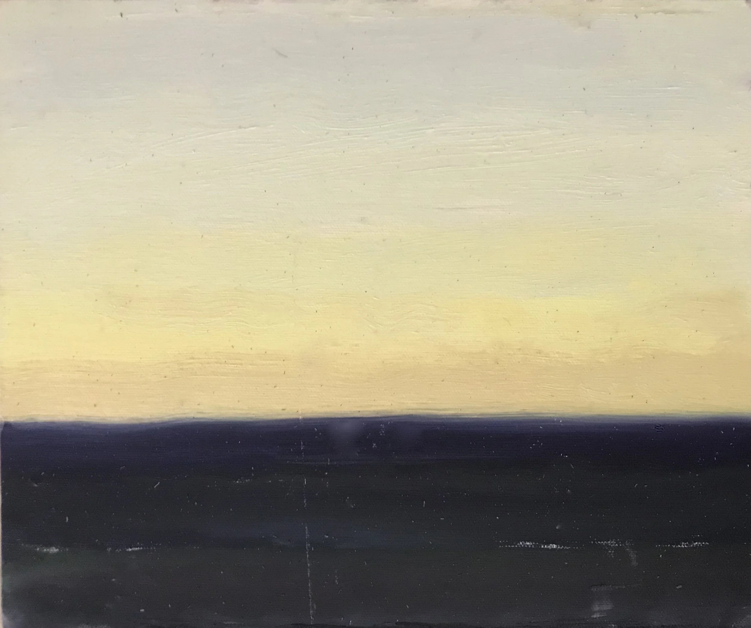 Evening Prayer Brunswick Heads, 16 January 2021, oil on canvas board, 30 X 25 cm