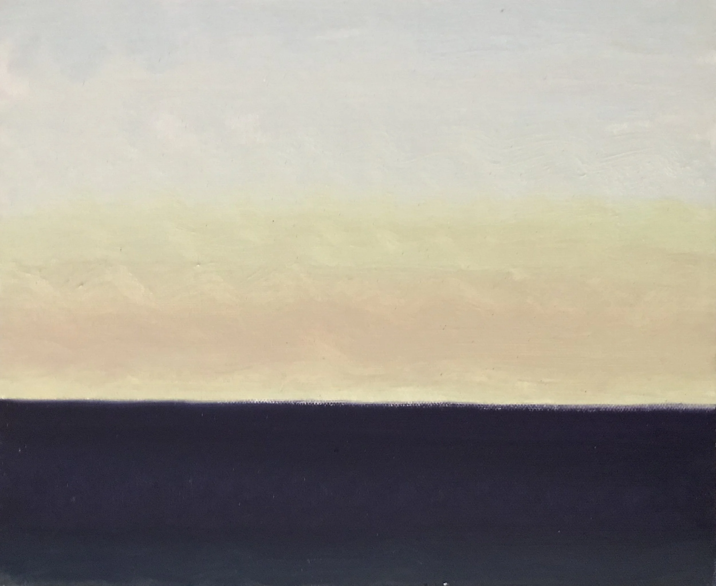 Evening Prayer Brunswick heads, #2  14 April 2020, oil on canvas board, 30 X 25 cm