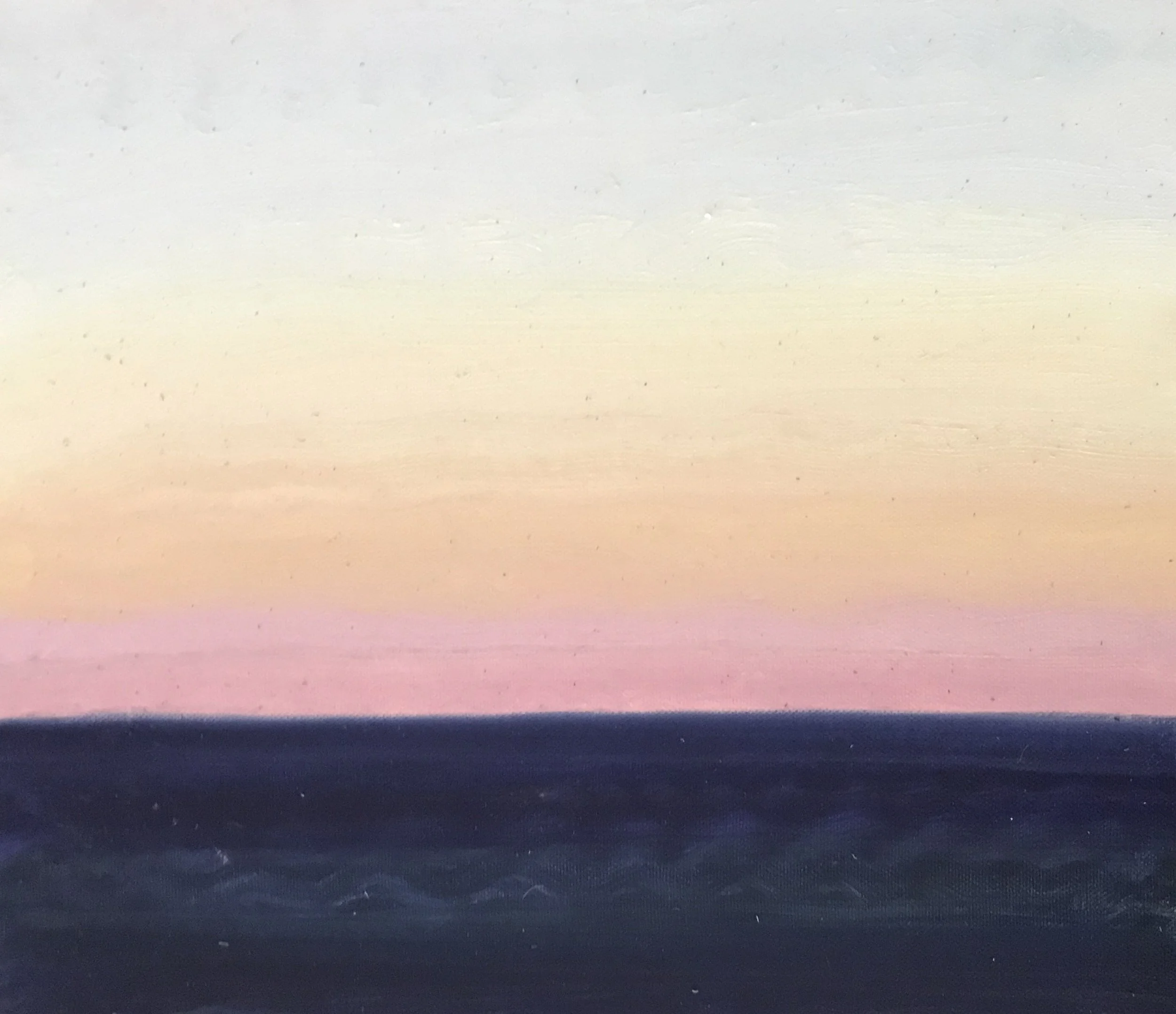 Evening Prayer Brunswick Heads, #4  4 September 2020, oil on canvas board, 30 X 25 c