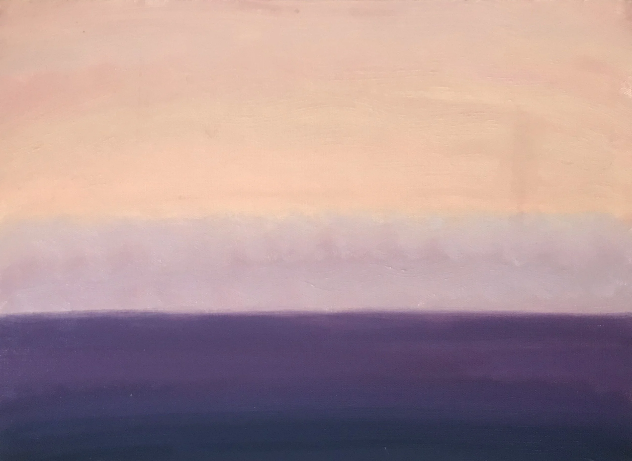 Evening Prayer Brunswick Heads, #3 30 September 2020, oil on canvas board, 30 X 25 c